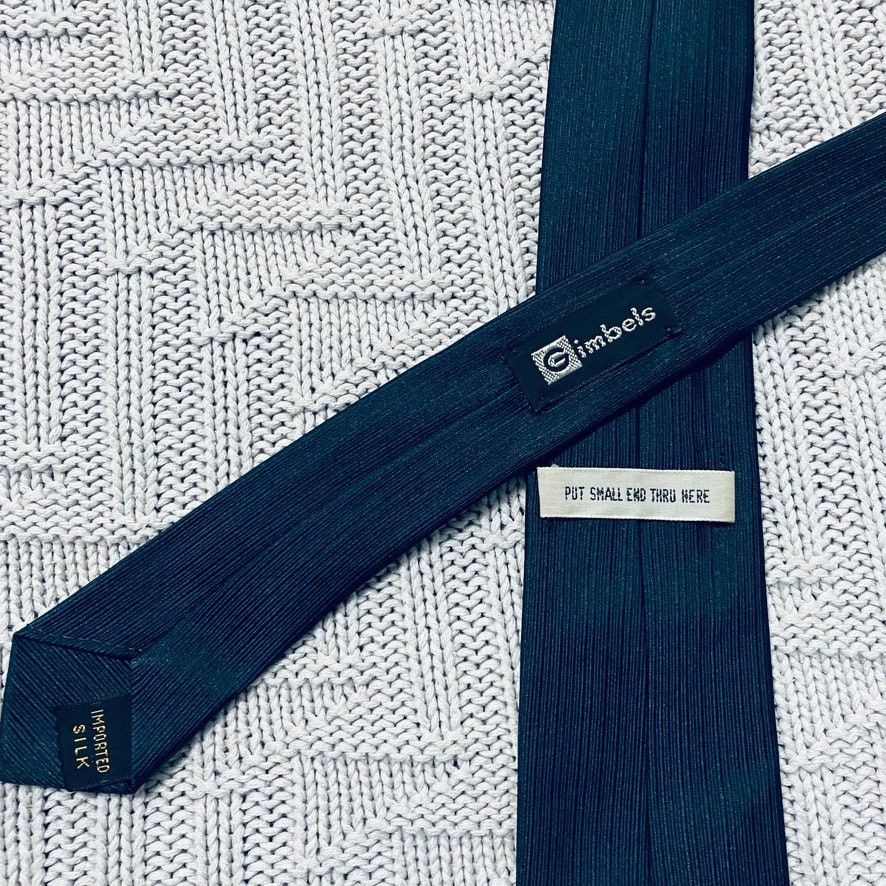 Vintage Vintage navy silk monogram A tie Size ONE SIZE - 3 Thumbnail