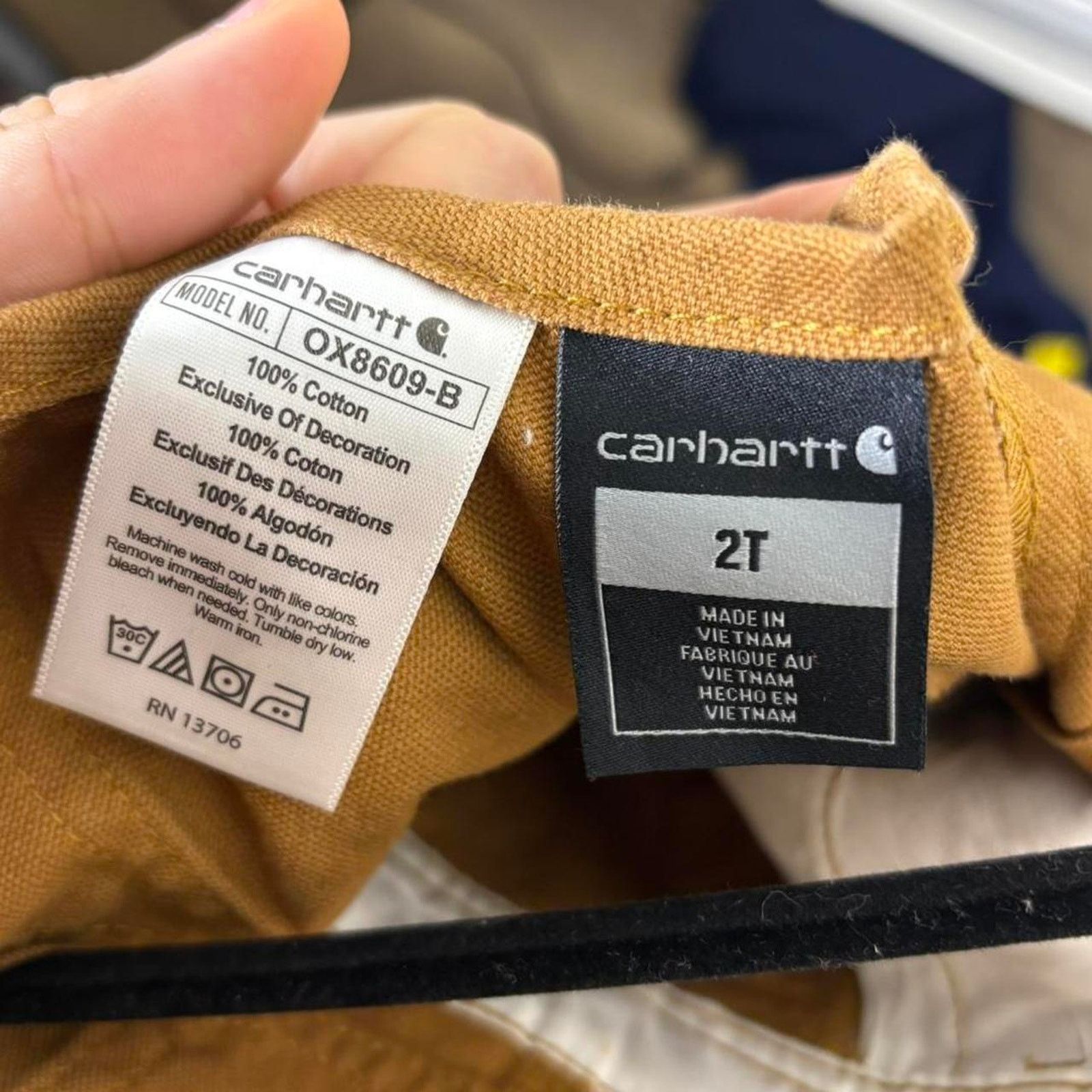 Carhartt Vintage carharrt overalls kids Size US XXS / EU 40 - 6 Thumbnail