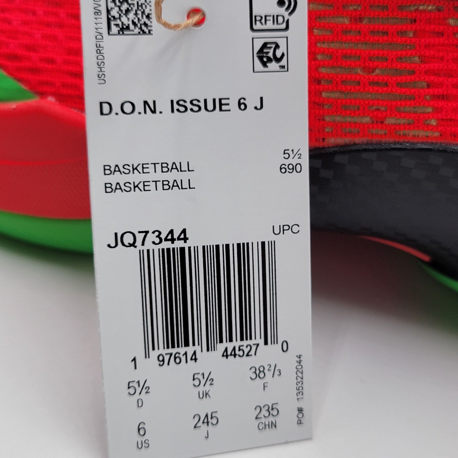 Adidas Adidas D.O.N. Issue #6 J 'Big Apple' Red Green - Men's Sz 6 Size US 6 / EU 39 - 9 Thumbnail