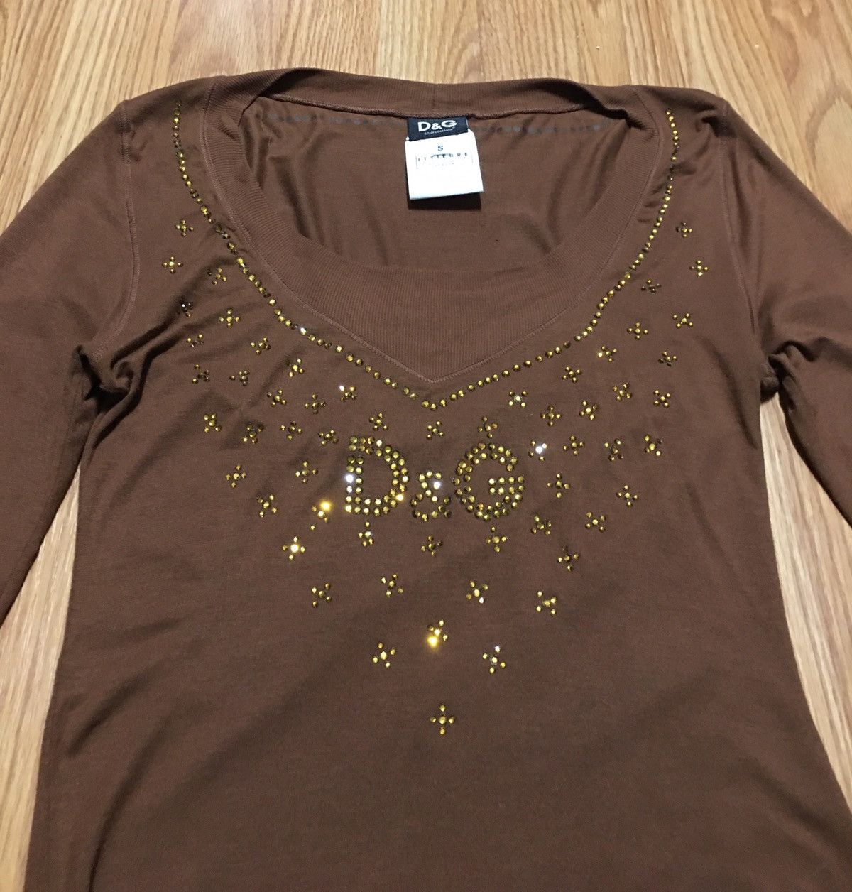 Dolce & Gabbana Dolce & Gabbana Vintage Embroidered Rhinestones Sweatshirt S Size S / US 4 / IT 40 - 9 Thumbnail