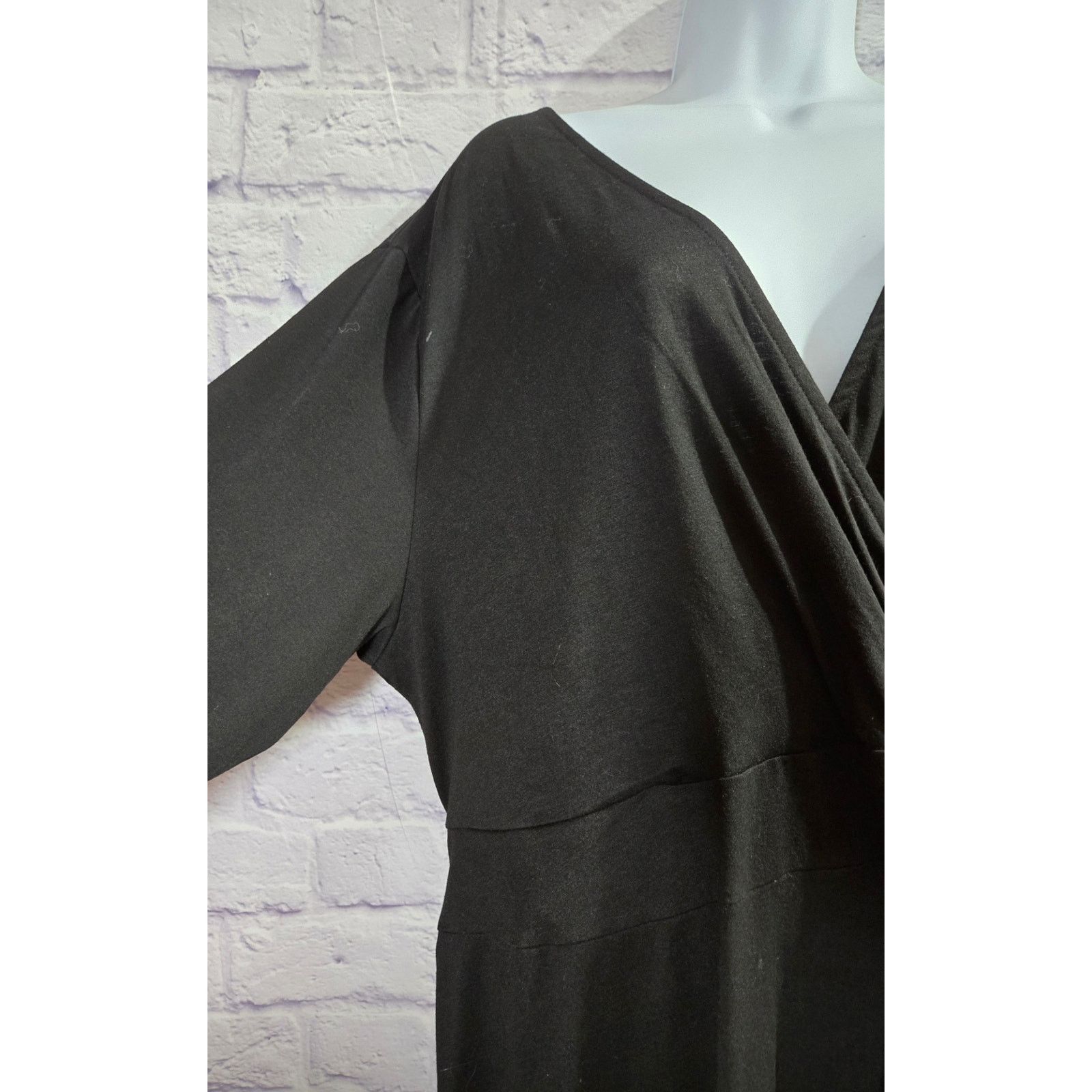 Other Amzplus Black Criss Cross Bodice A-Line Dress 4XL Plus Flowy Size 4XL / US 24-26 - 2 Thumbnail