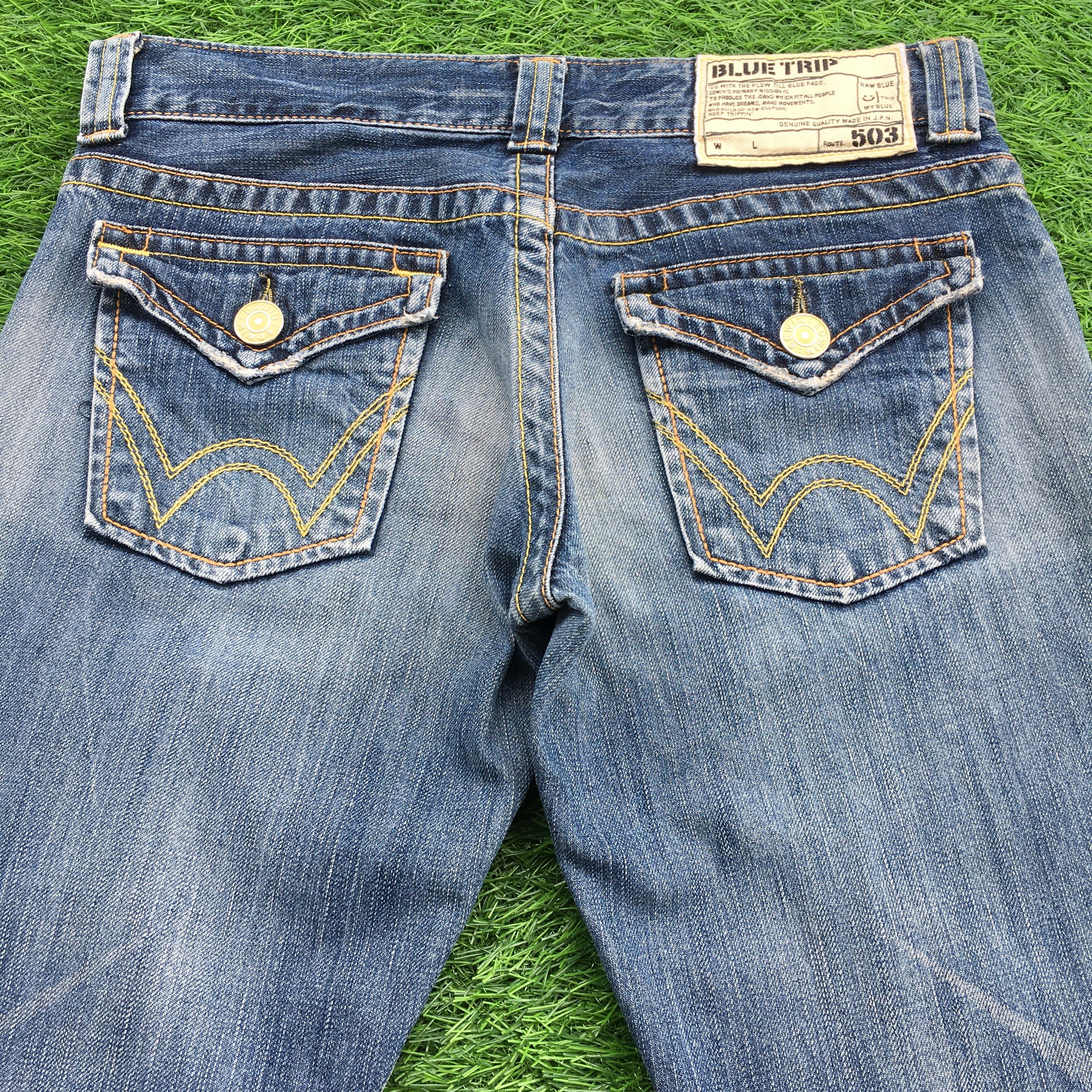 Japanese Brand Japan Grunge Low-Rise Bootcut Denim Jeans D-1229 Size 27" / US 4 / IT 40 - 4 Thumbnail