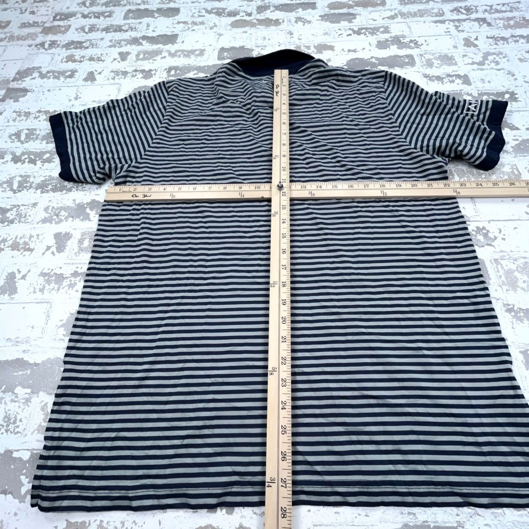 TravisMathew Travis Mathew Polo Shirt Men XL Blue Striped Pima Golf Tennis Size US XL / EU 56 / 4 - 6 Thumbnail