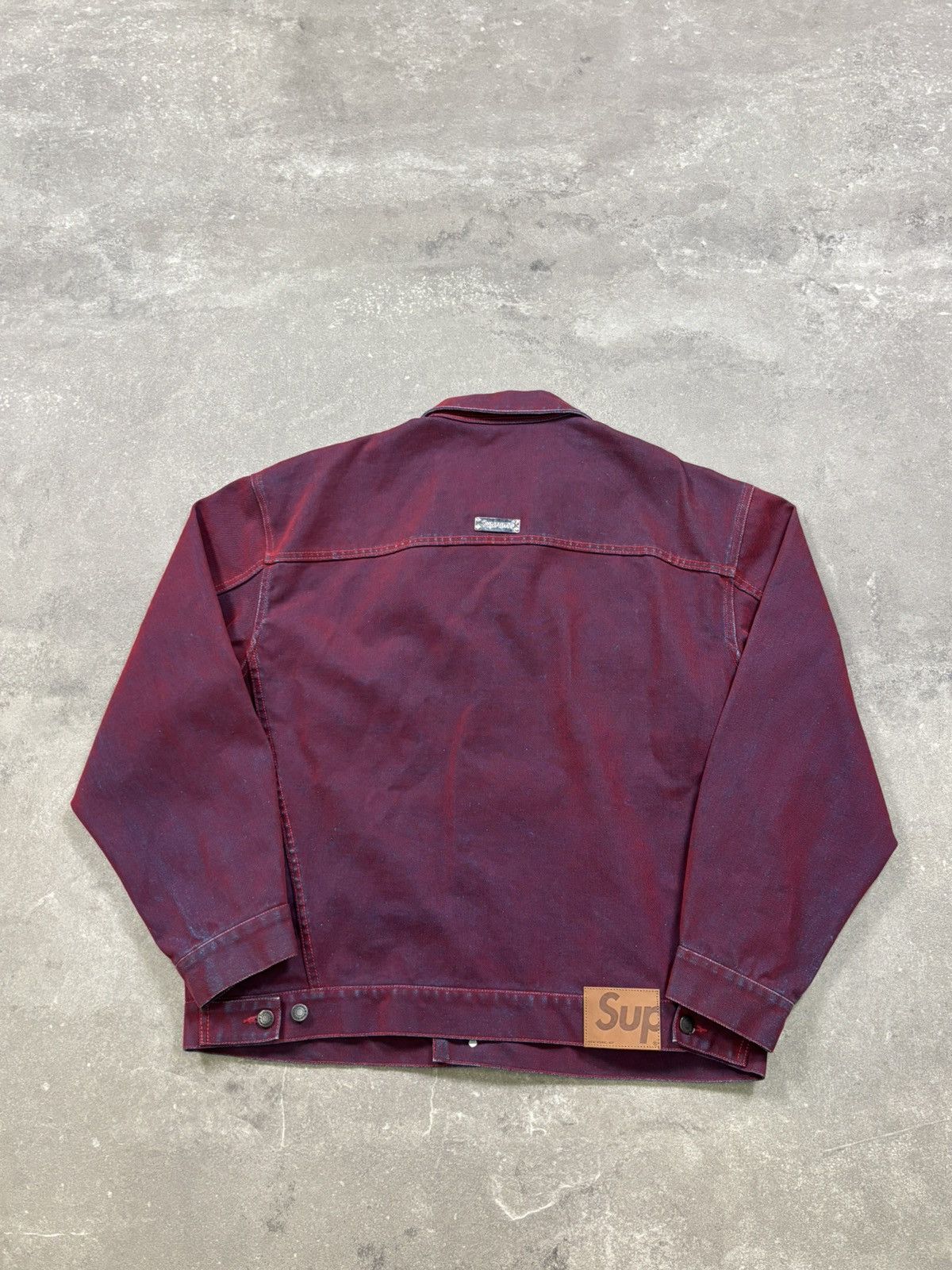 Supreme Supreme Flocked Denim Trucker Jacket (2023) Size US XL / EU 56 / 4 - 10 Thumbnail