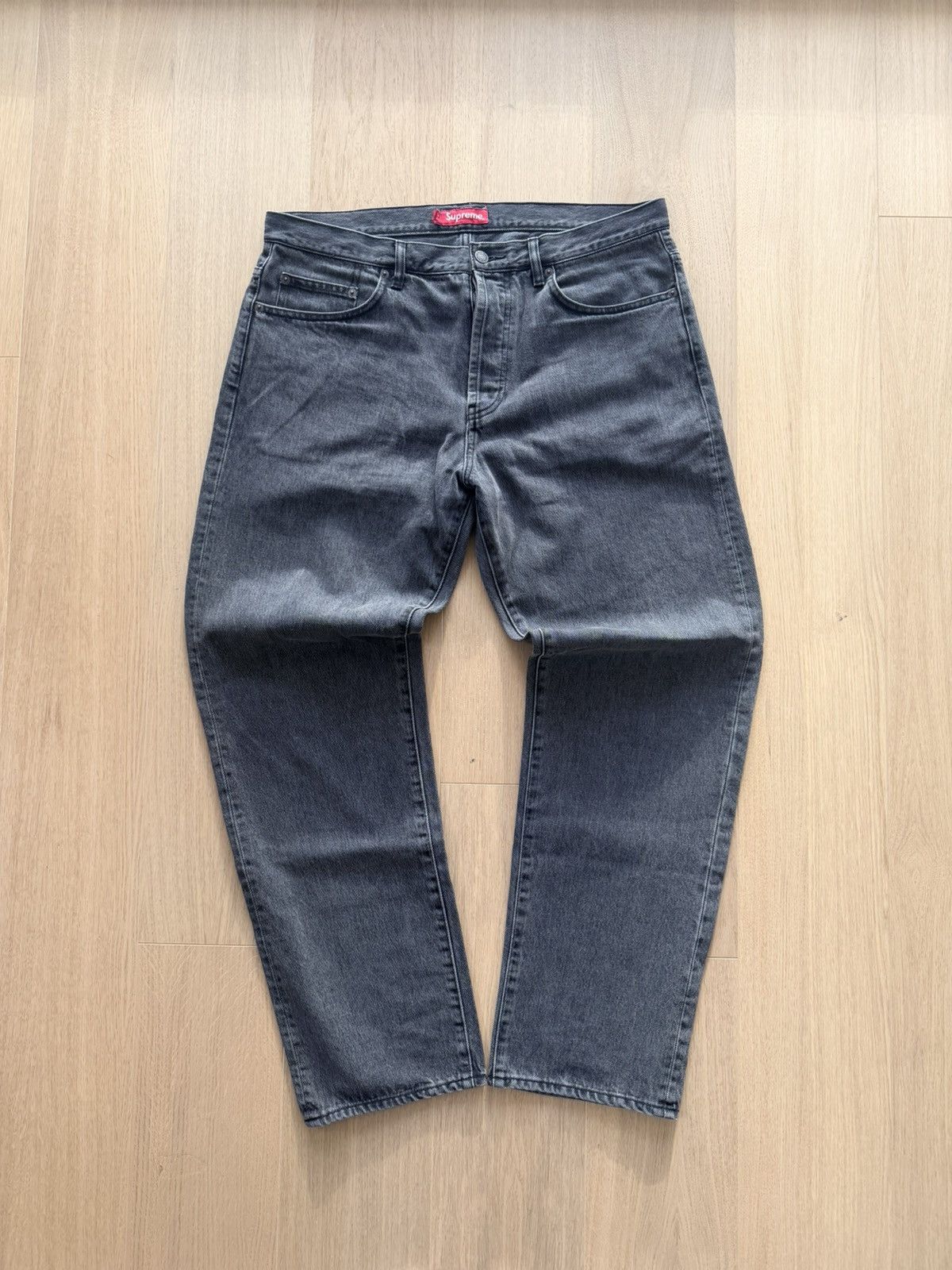 Supreme Supreme Regular Jean Washed Black (34) | Grailed