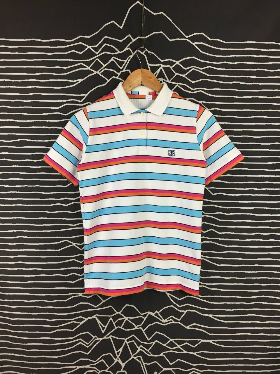 Other Vtg 90s Arnold Palmer Color Block Stripe Perforated Polo Tee Size US S / EU 44-46 / 1 - 1 Thumbnail