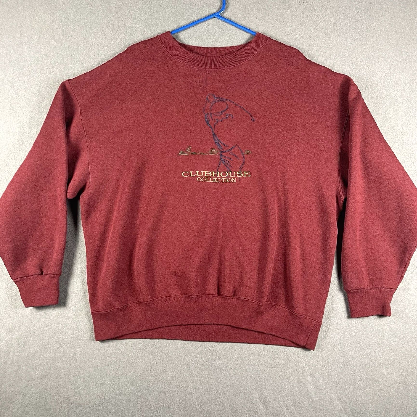 Vintage VINTAGE Crable Sports Sweatshirt XXL Red Embroidered 90s Golf Pullover Men Mens Size US XXL / EU 58 / 5 - 2 Thumbnail