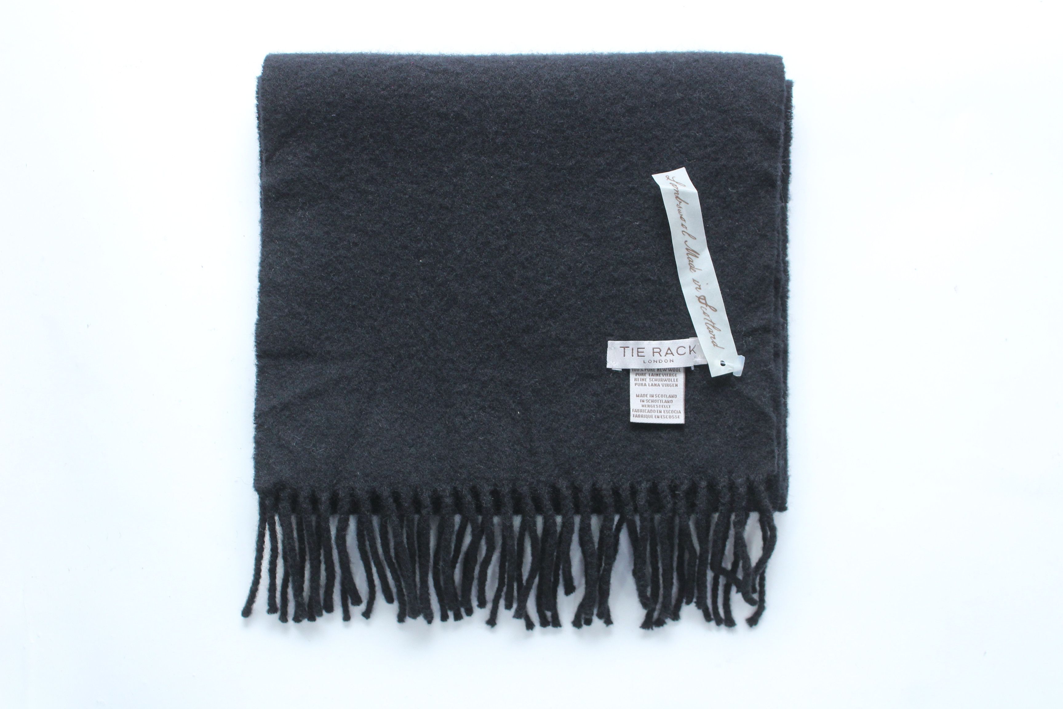 Vintage Tie Rack London Scard Lambswool Made In Scotland New Size ONE SIZE - 10 Thumbnail