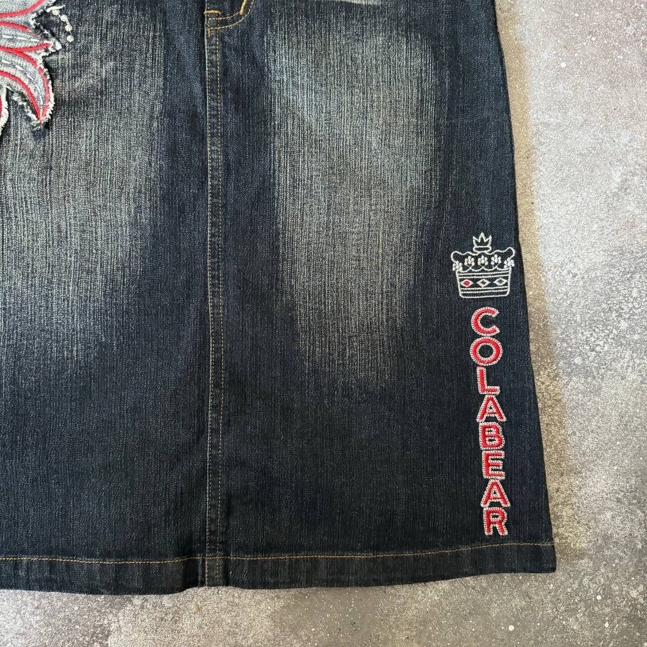 20471120 × Hysteric Glamour Amazing Washed Y2K Sexy Mini Skirt (rick owens style) Size 25" / US 0 / IT 36 - 4 Thumbnail