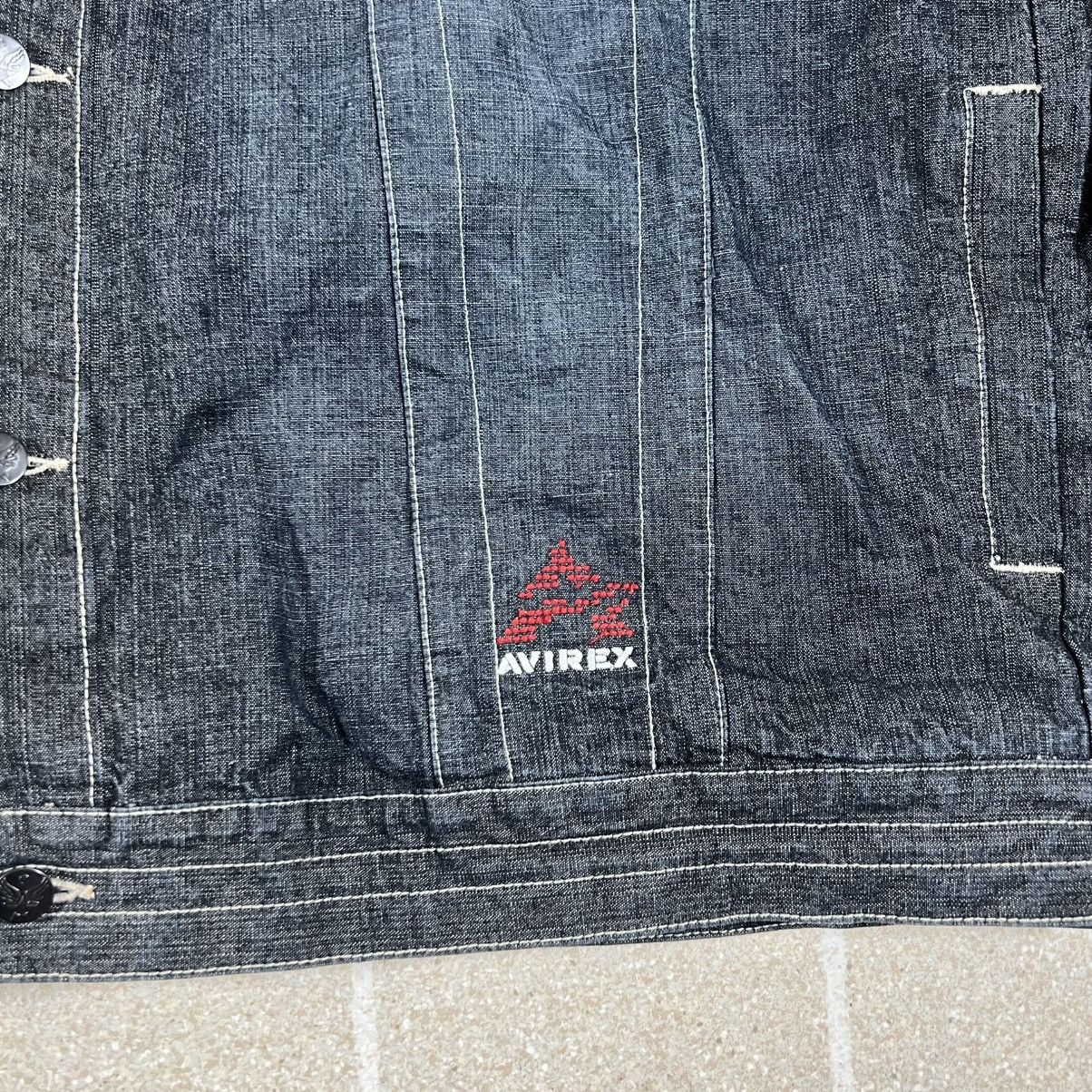 Avirex Vintage Avirex Denim Jacket Men 3XL Blue Baggy Y2K lJean Size US XXL / EU 58 / 5 - 3 Thumbnail