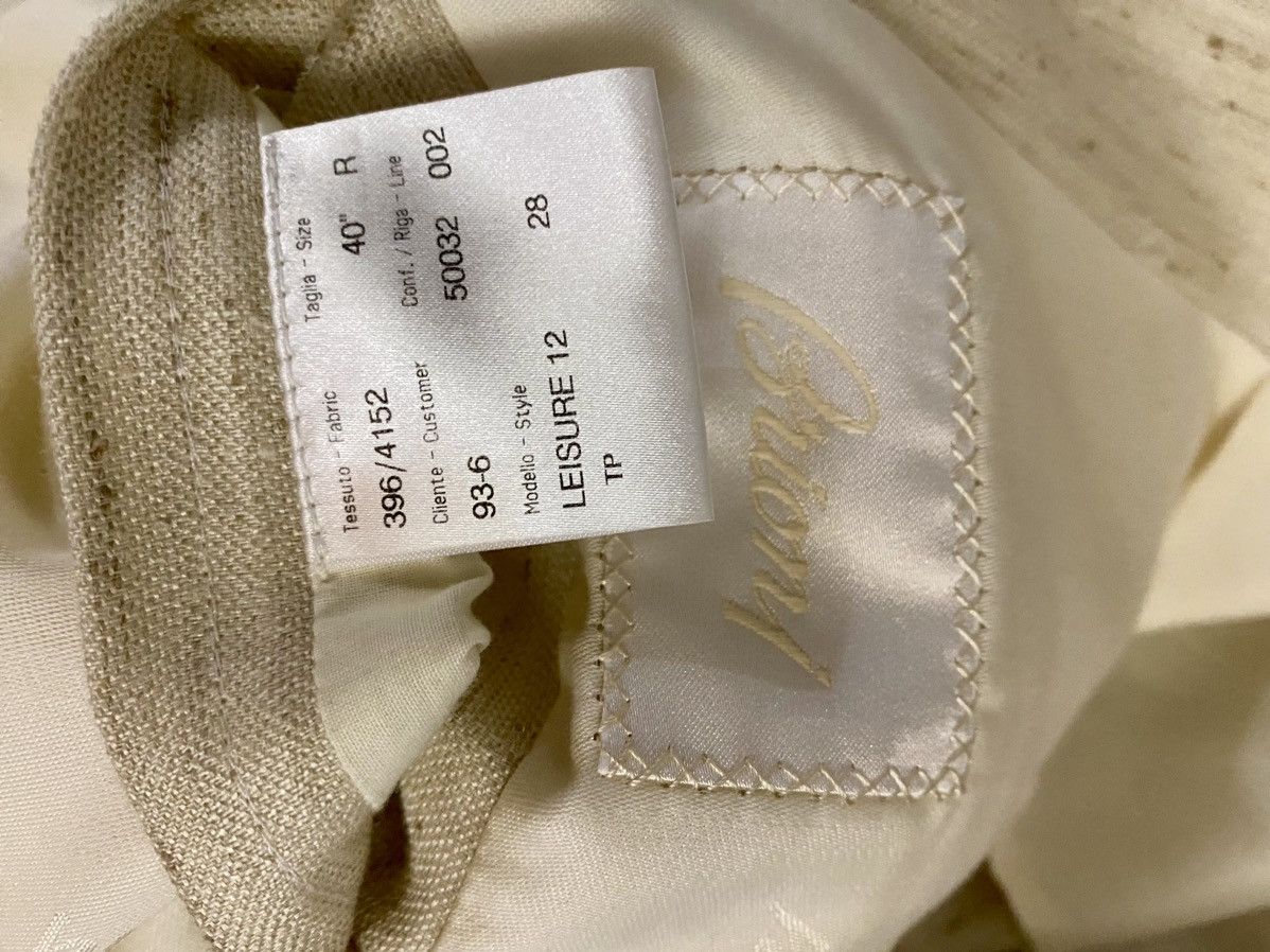 Brioni Brioni 🇮🇹 stone silk-linen 2 Btn 007 safari leisure jkt NWT Size 40R - 11 Thumbnail