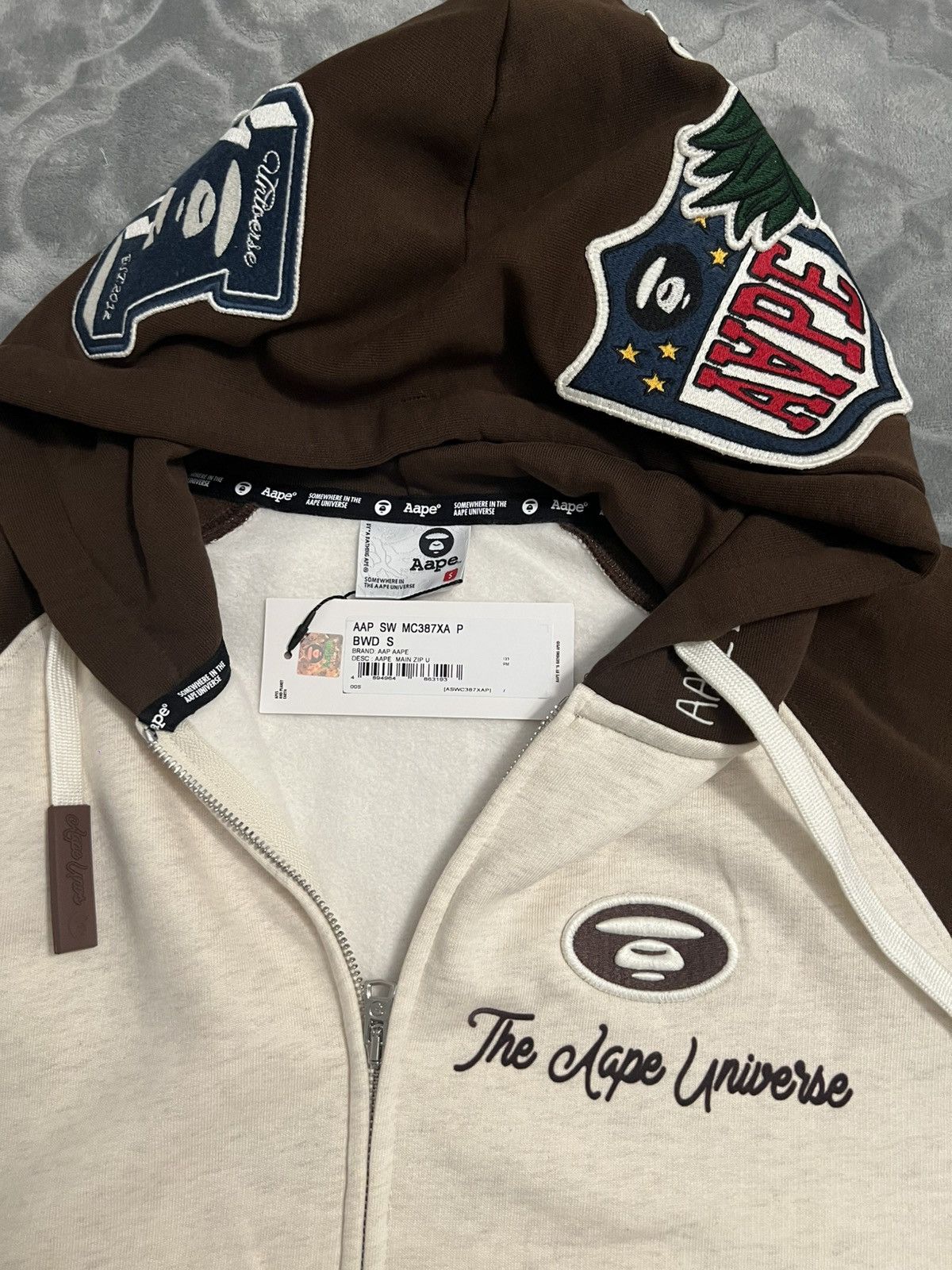 Other Aape By A Bathing Ape Boxie Hoodie In Biege And Brown Size US S / EU 44-46 / 1 - 6 Thumbnail