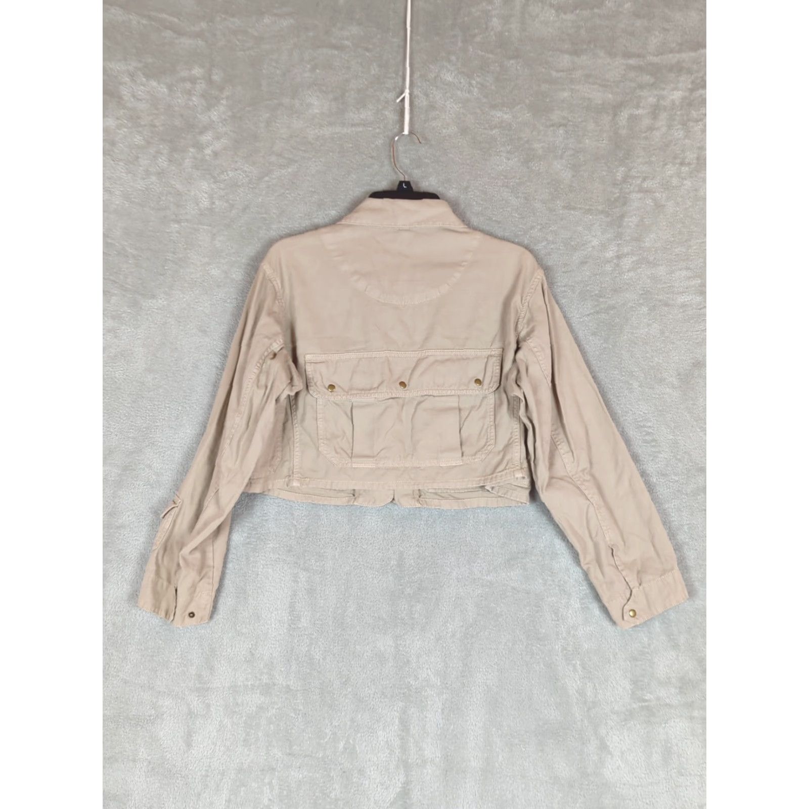 Banana Republic Banana Republic Jacket Womens S Cropped Tan Field Outdoor Utility Streetwear Jacket Size S / US 4 / IT 40 - 2 Thumbnail