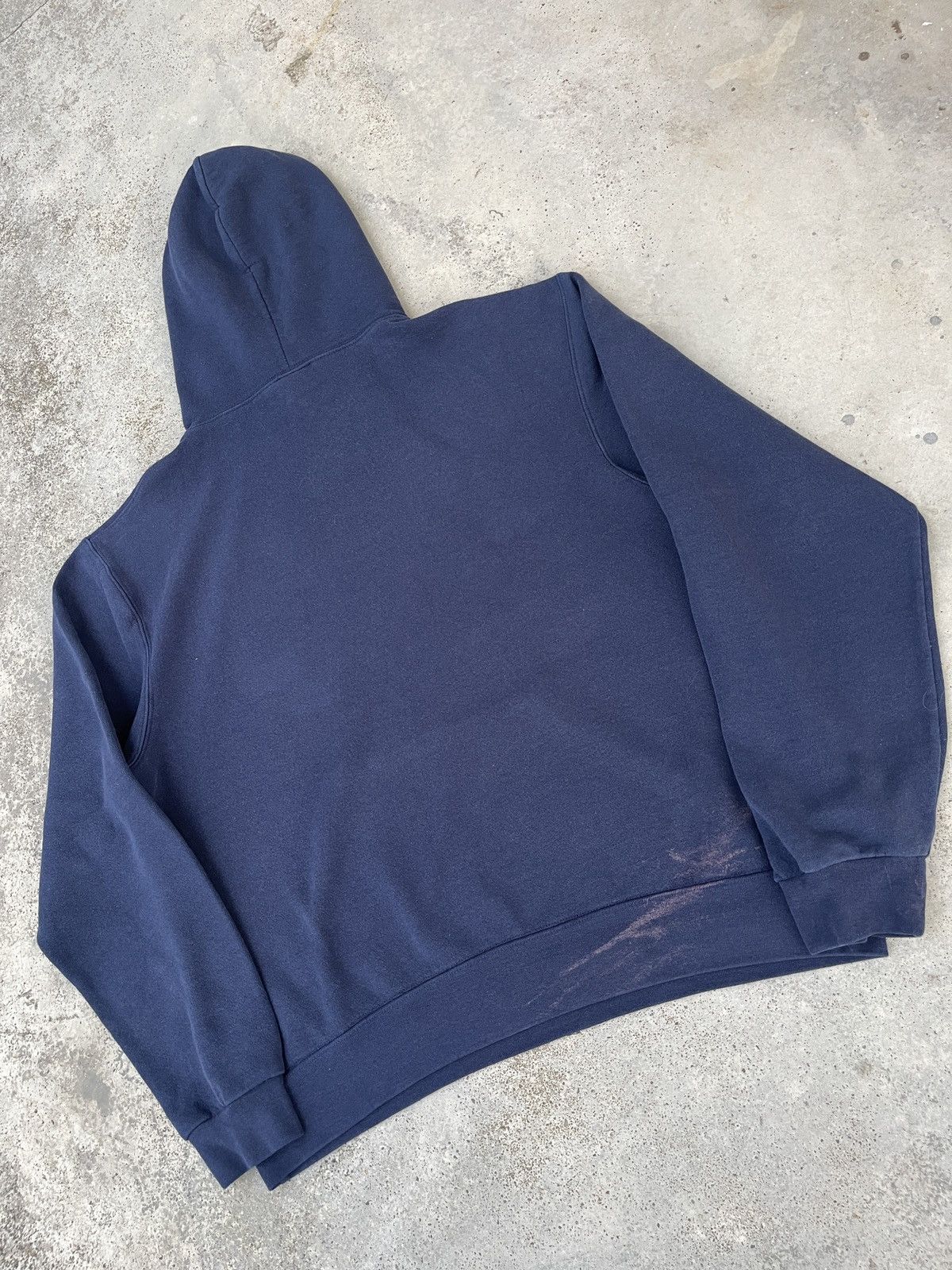 Vintage Vintage Faded Soffe Navy Pullover Hoodie Size US XL / EU 56 / 4 - 4 Thumbnail