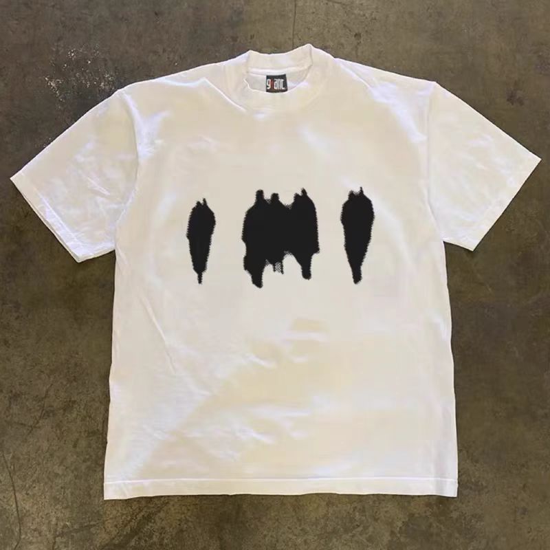 Vintage Street Hip Hop Shadow Print Casual XL Short Sleeve T-Shirt Size US XL / EU 56 / 4 - 3 Thumbnail
