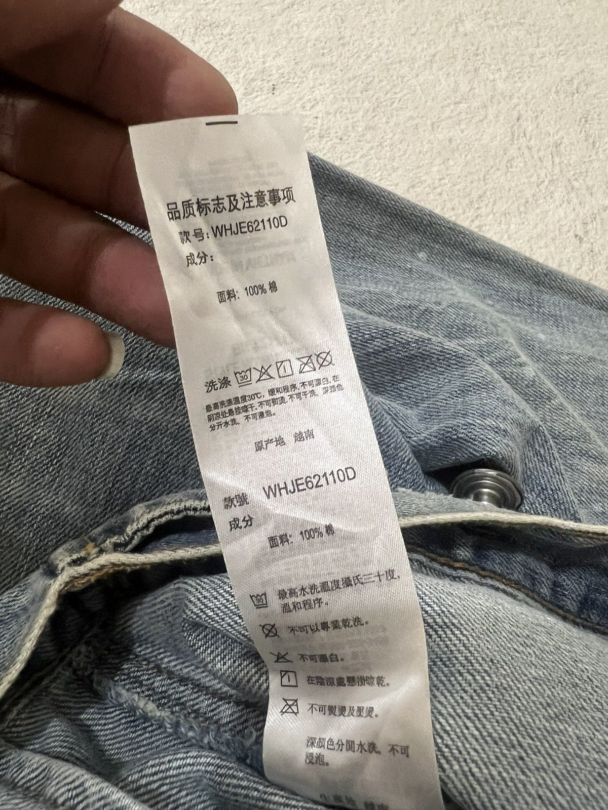 Helmut Lang 2000s Japanese America Flag Distressed Trucker y2k Lgb Ifsix Size US M / EU 48-50 / 2 - 9 Thumbnail