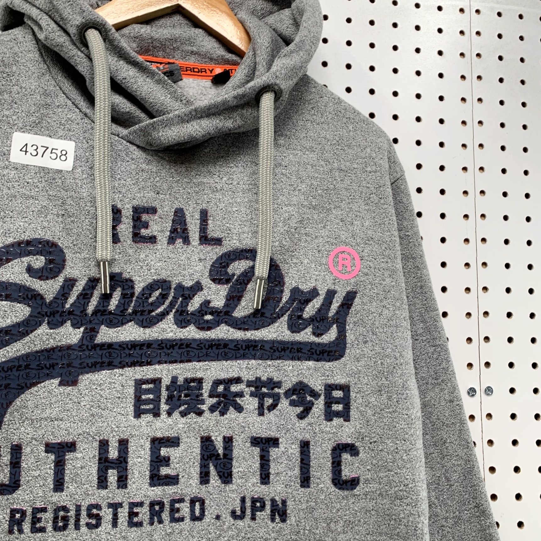 Superdry Superdry Hoodie Men Small Gray Japan Graphic Oversized Pullover Fleece Long Sleeve Size US S / EU 44-46 / 1 - 4 Thumbnail