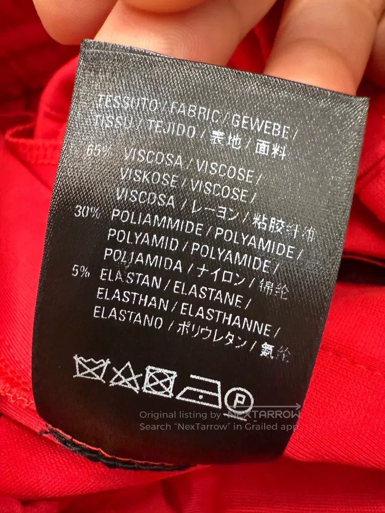 Balenciaga Balenciaga Red Casual Trousers Size 33" - 9 Thumbnail