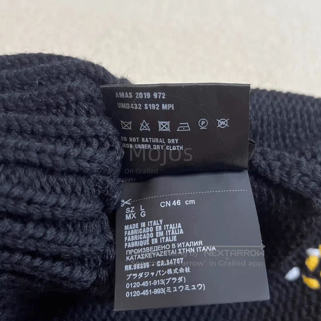 Prada Sz L Prada Pattern Stitch Knitwear Hat. Size ONE SIZE - 6 Thumbnail