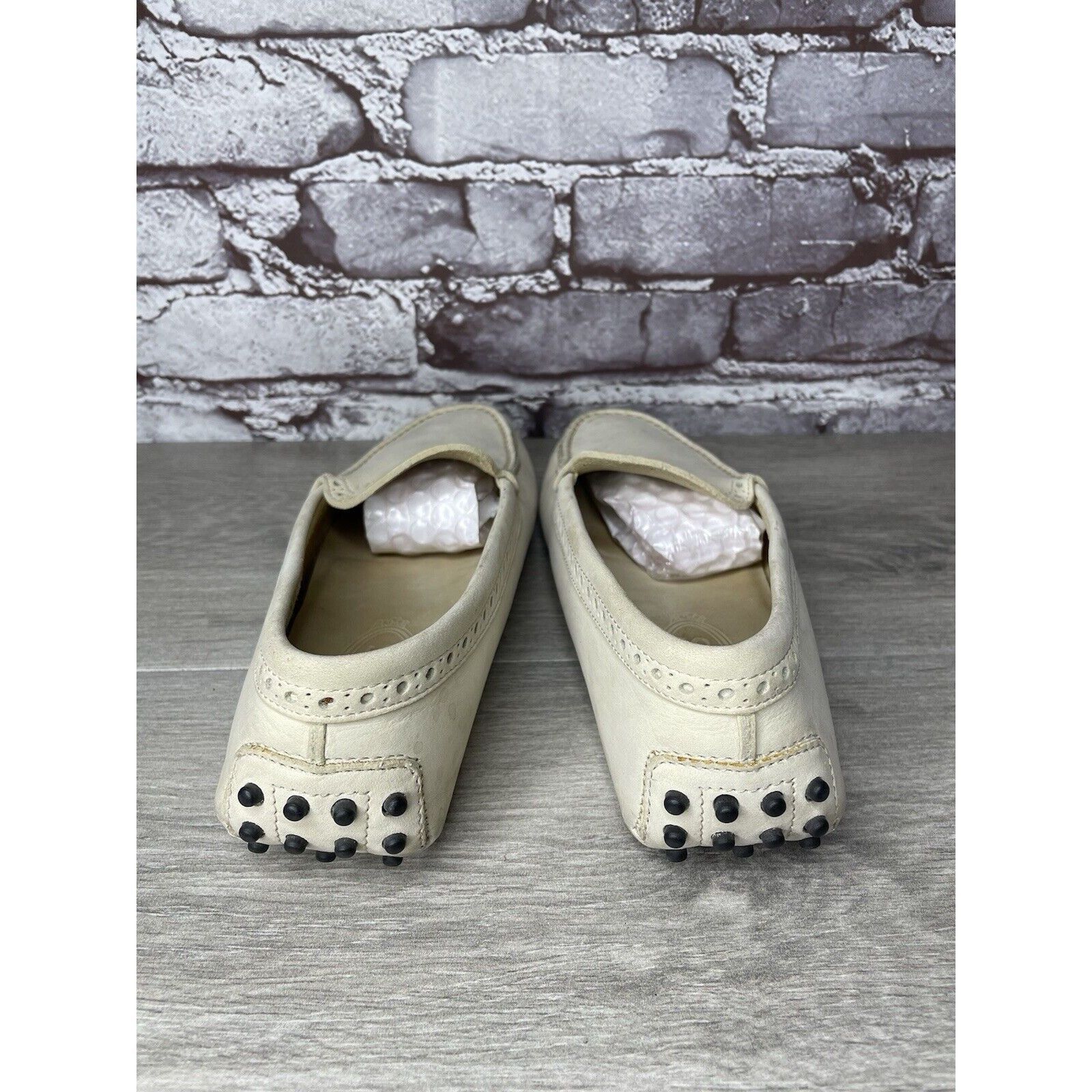 Tod's TOD'S Ivory Off White Suede Leather Moc Loafers Driving Shoe Size US 8 / IT 38 - 21 Thumbnail