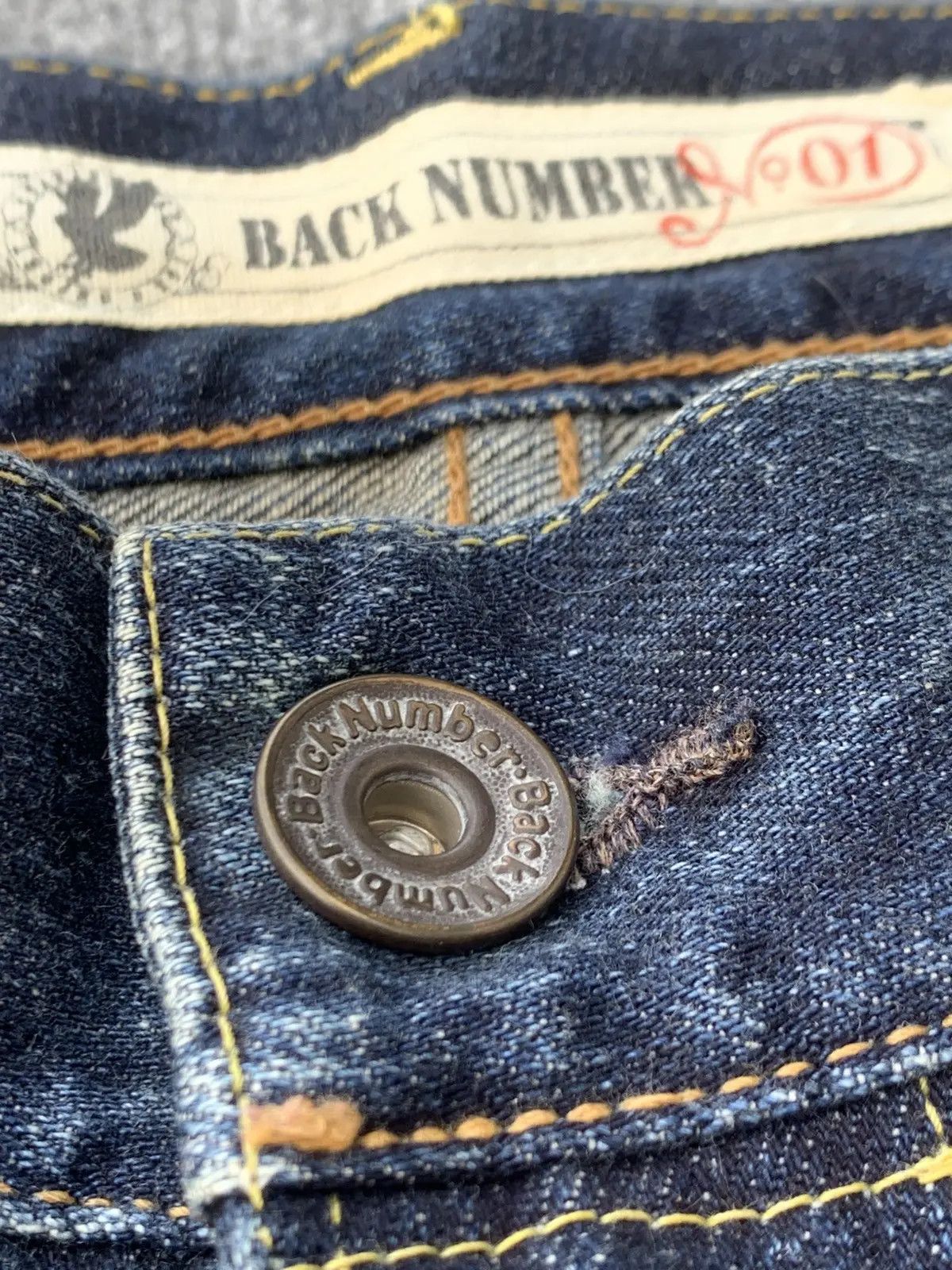 Japanese Brand Back number 01 faded jeans. Size US 34 / EU 50 - 7 Thumbnail