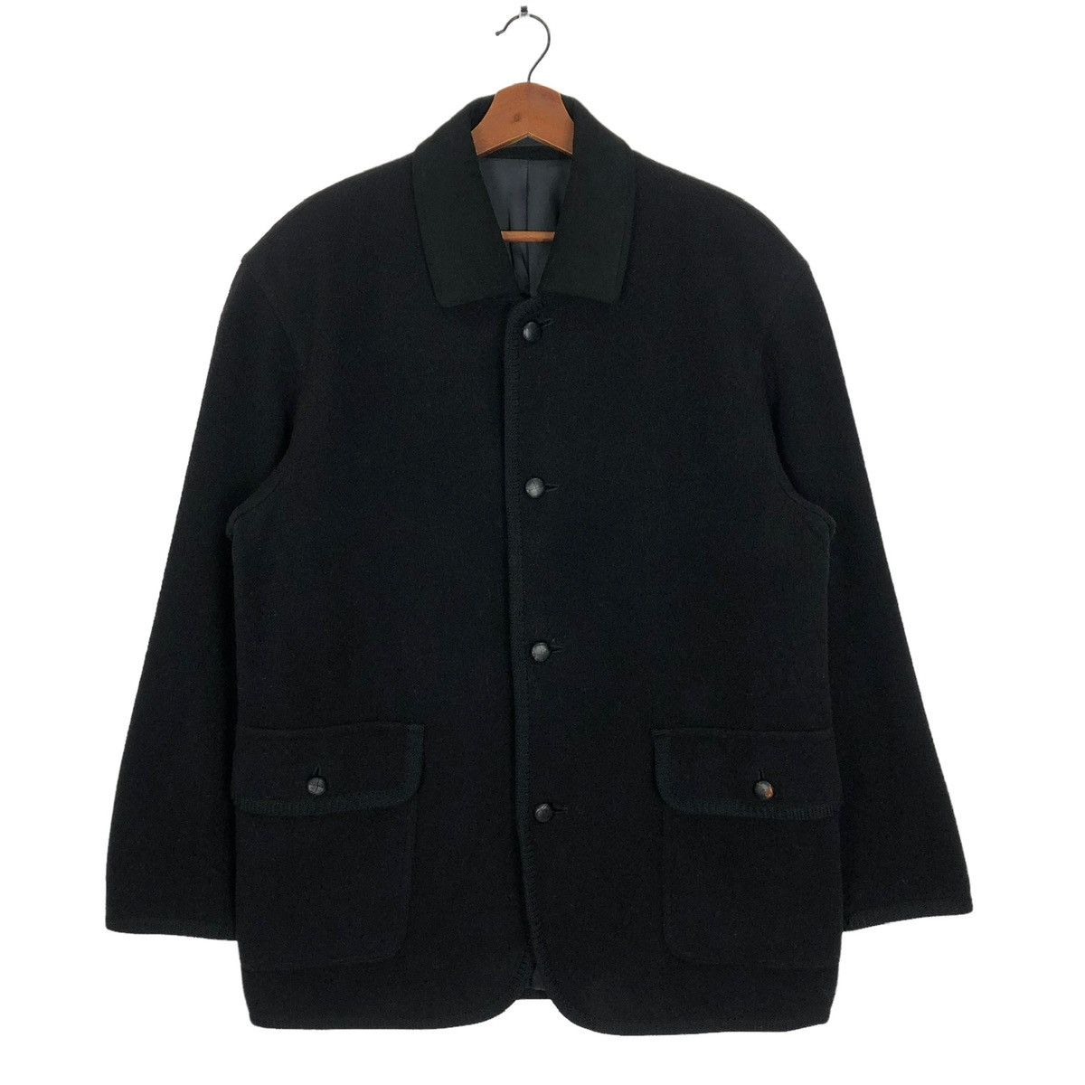 Christian Dior Monsieur Black Button Coat Size US M / EU 48-50 / 2 - 1 Thumbnail