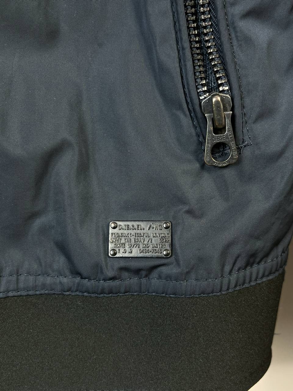 Diesel DIESEL INDUSTRY JACKET NAVY BLUE ZIP UP MENS SIZE M Size US M / EU 48-50 / 2 - 4 Thumbnail