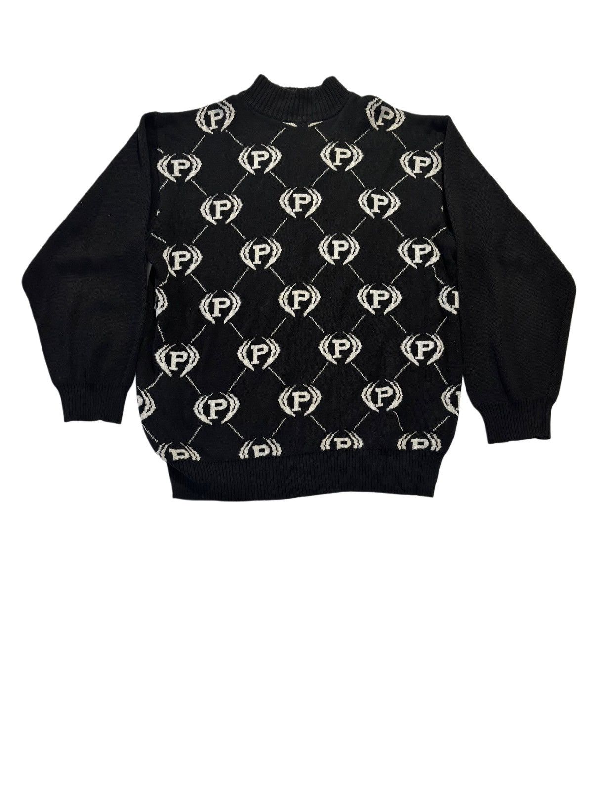 Phat Farm × Vintage Phat Farm Logo All Over Turtleneck Knitted Sweater Size US XL / EU 56 / 4 - 1 Thumbnail