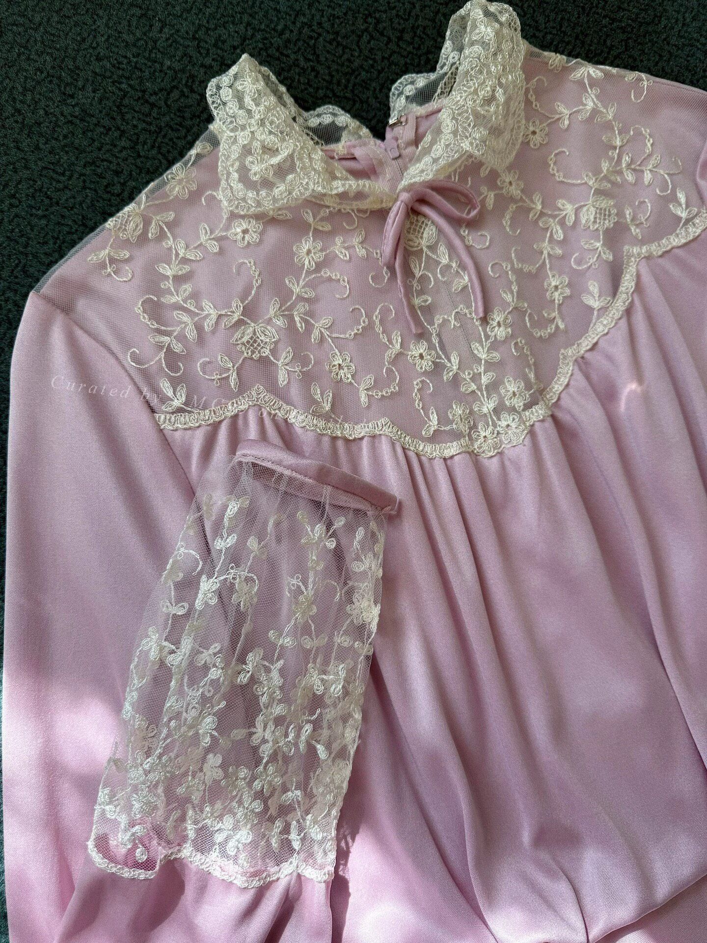 Vintage 1970s USA Silk Evening Dress Size M / US 6-8 / IT 42-44 - 1 Thumbnail