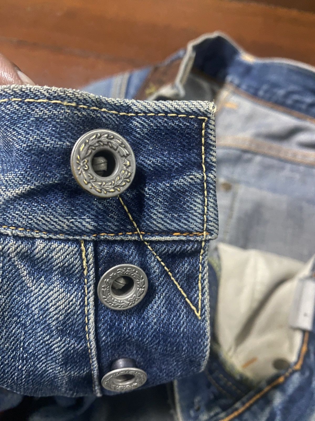 Burgus Plus Vintage Burgus Plus Hinoya Co Distressed mud wash Selvedge Size US 30 / EU 46 - 18 Thumbnail