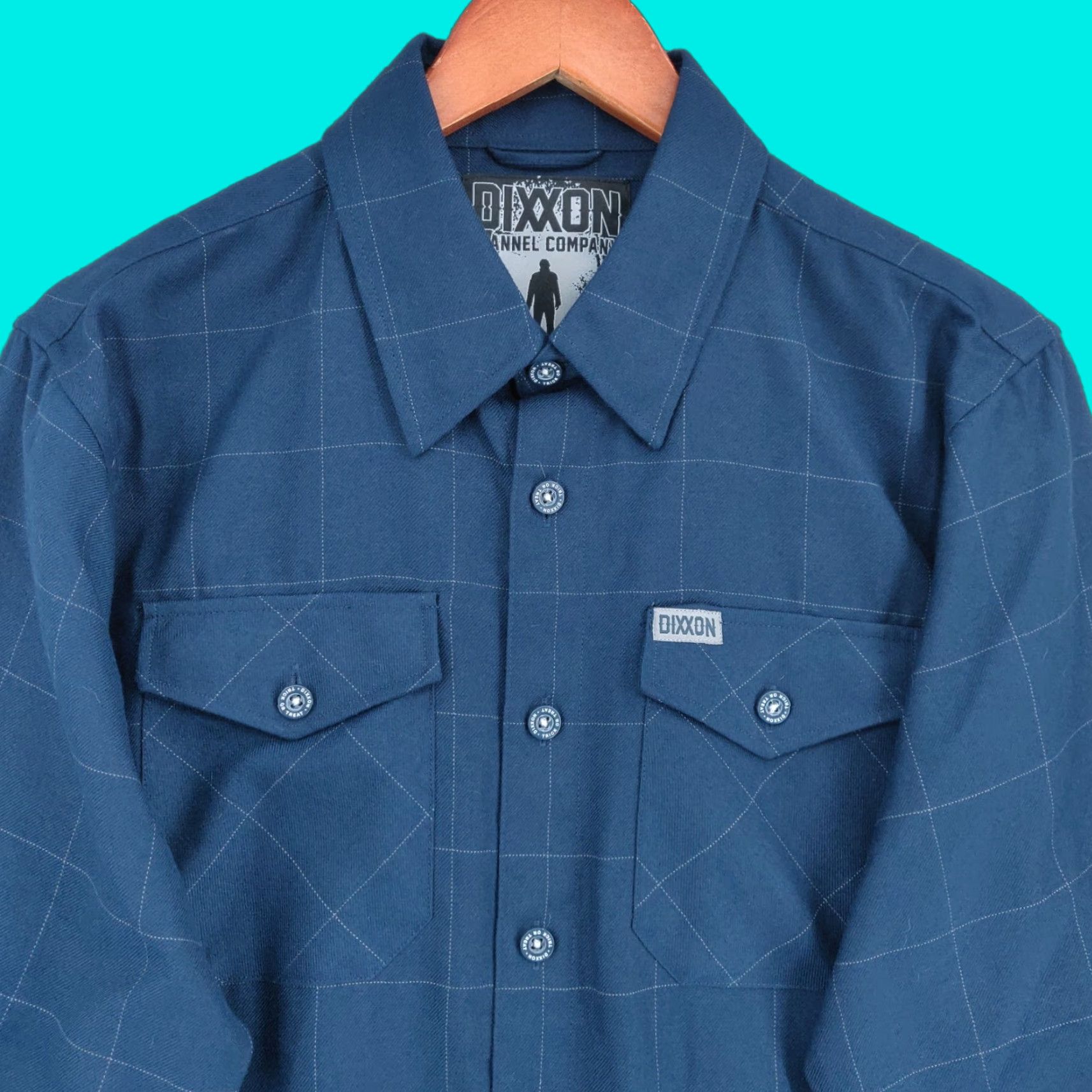 Vintage Dixxon The Myers Shirt Mens S Blue Plaid Long Sleeve Button-Up Shirt - Vintage? No => Dixxon The Myers Shirt Mens S Blue Plaid Long Sleeve Button-Up Size US S / EU 44-46 / 1 - 1 Thumbnail