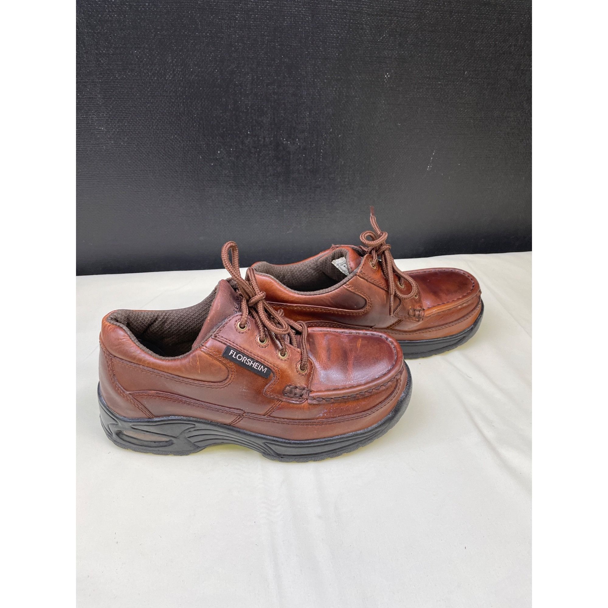 Florsheim Florsheim Unisex Brown Leather Eurocasual Oxfords/ Shoe Size Size US 7.5 / IT 37.5 - 4 Thumbnail