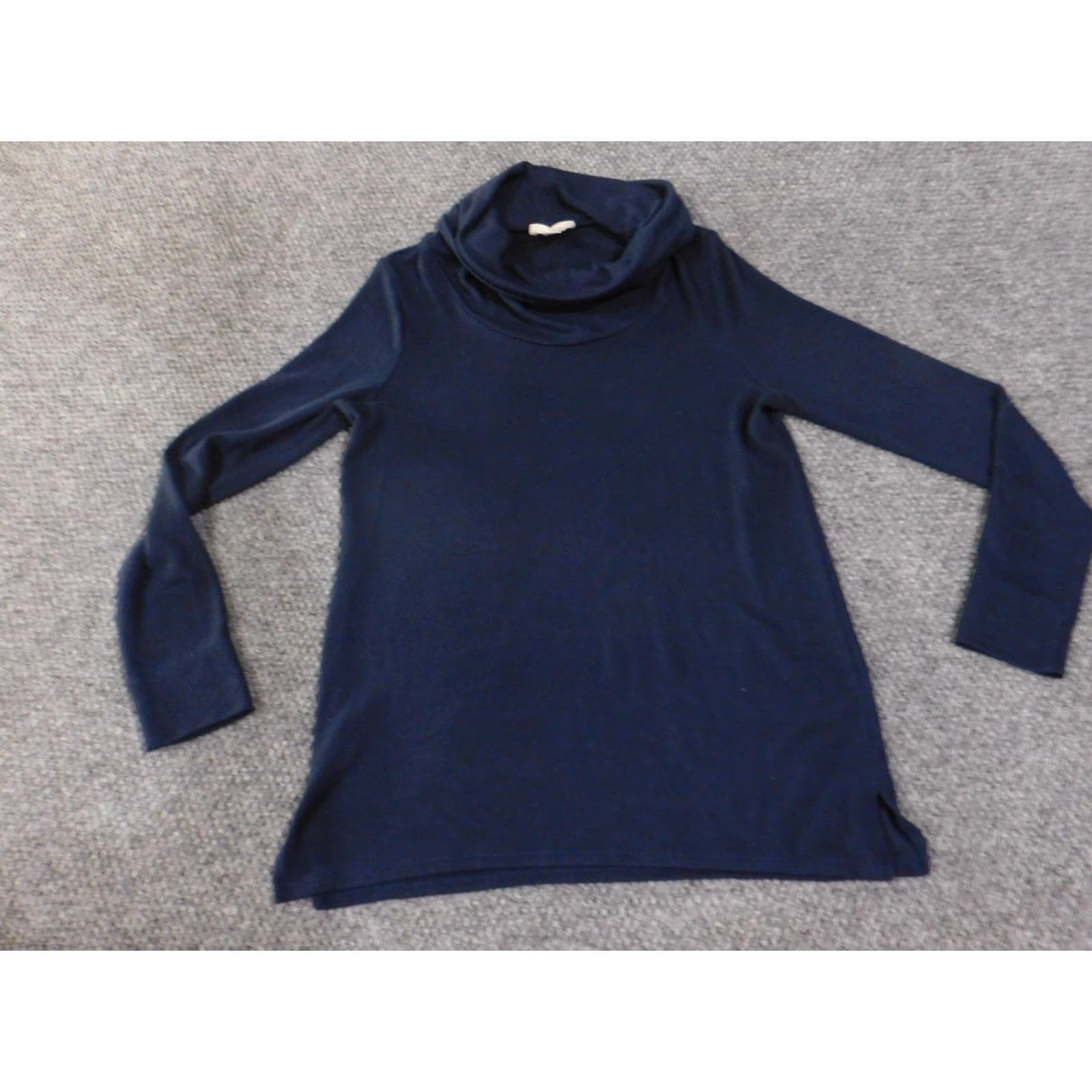 Loft LOFT Outlet Sweater Womens XS Navy Cowl Neck Long Sleeve Rayon Blend Pullover Size XS / US 0-2 / IT 36-38 - 3 Thumbnail