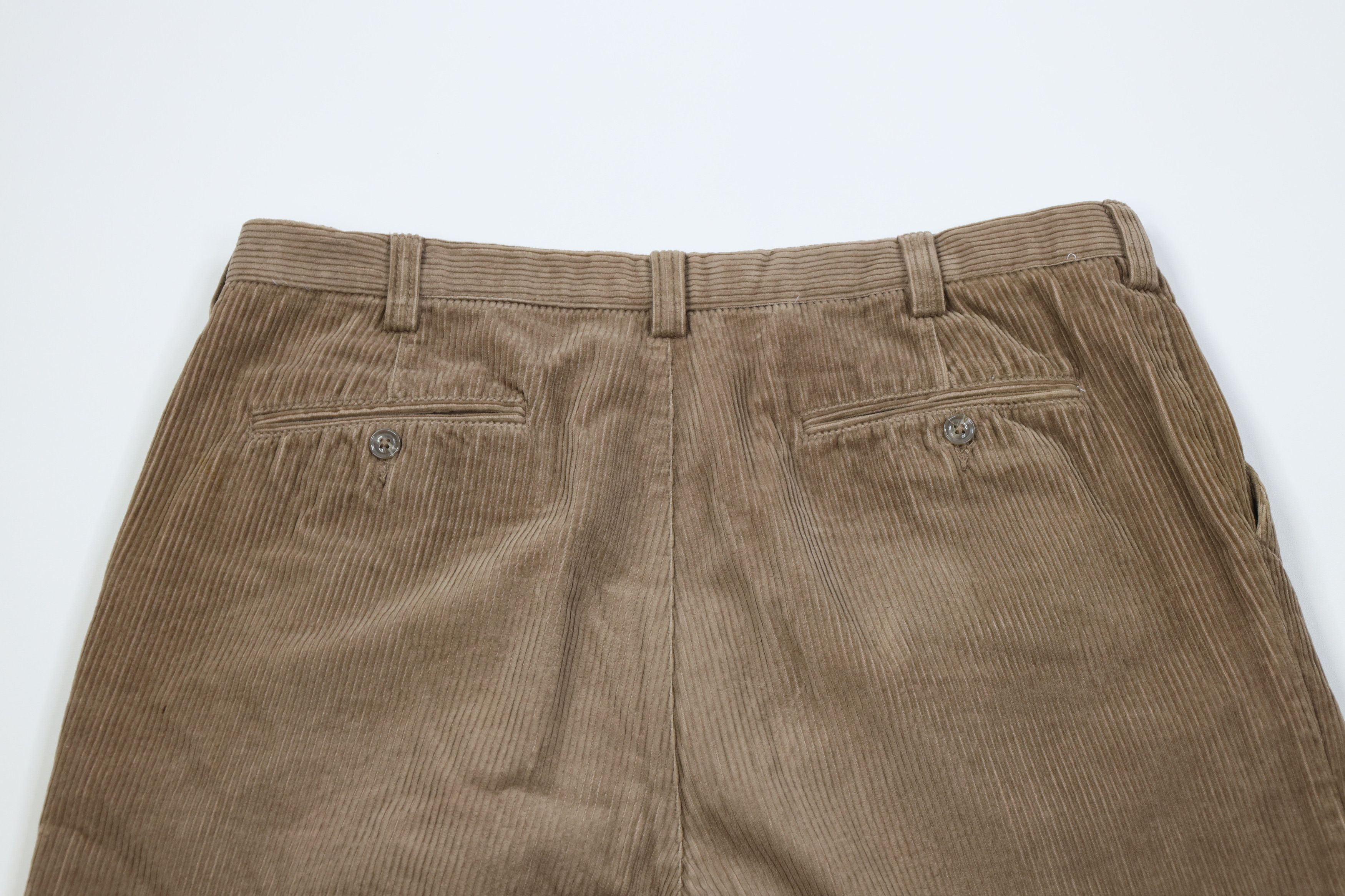 Vintage Vintage 90s Streetwear Pleated Wide Leg Corduroy Chino Pants Size US 36 / EU 52 - 11 Thumbnail
