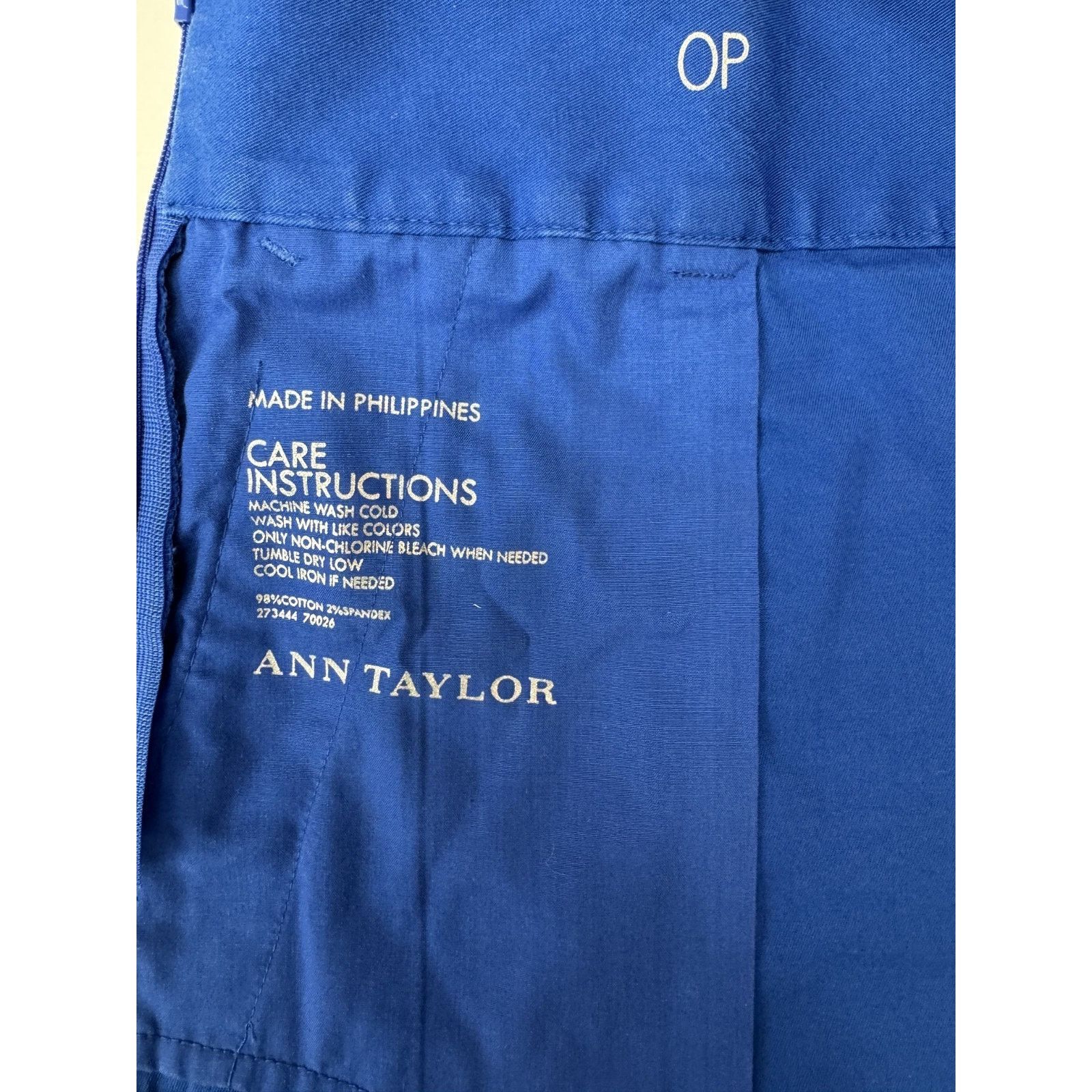 Ann Taylor Ann Taylor Petite 0P Cobalt Blue Tailored Short Stretch Size 26" / US 2 / IT 38 - 3 Thumbnail