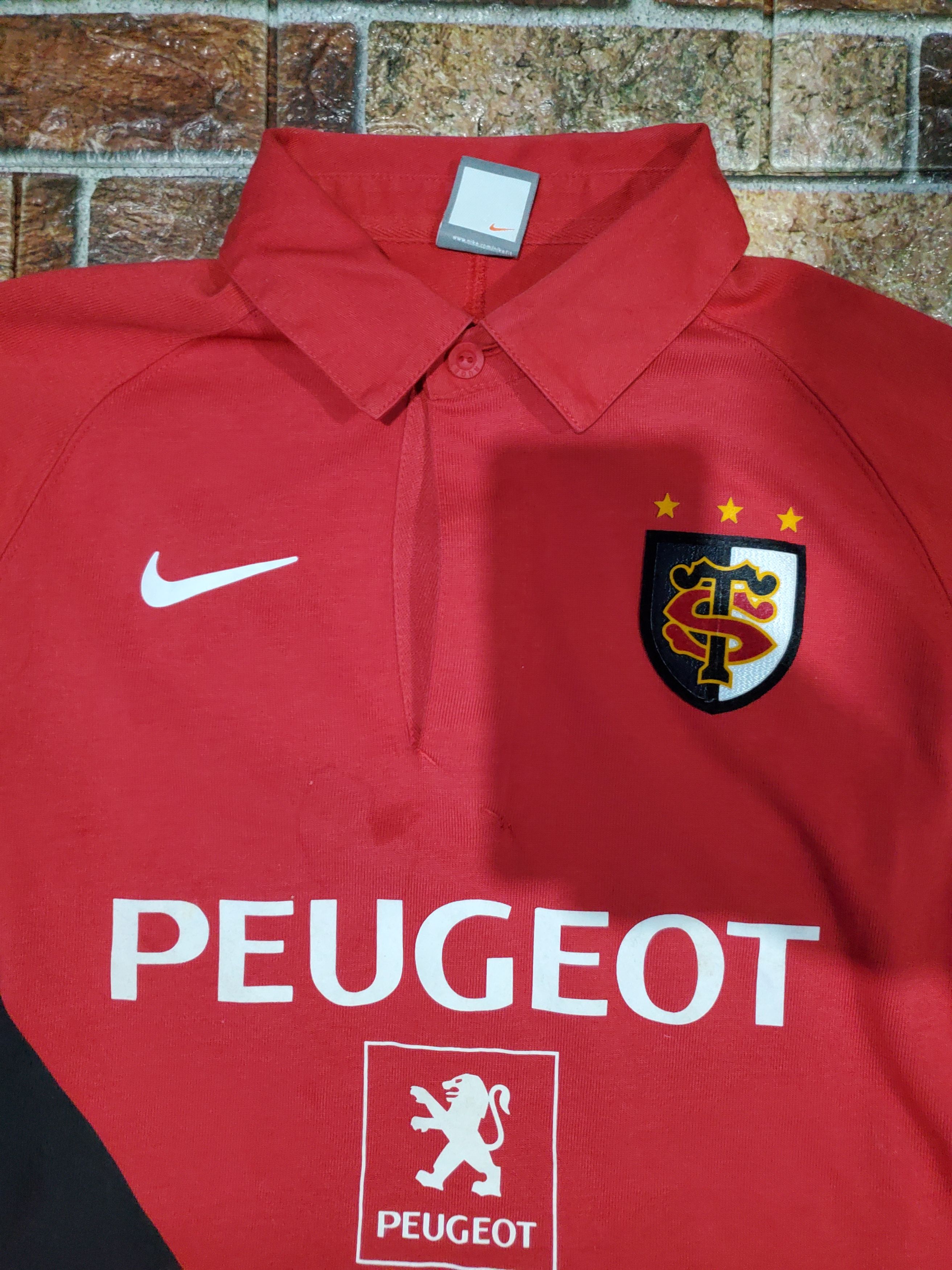 Nike × Vintage Vintage Nike Stade Toulousain Sweatshirt Rugby ST Peugeot Size US L / EU 52-54 / 3 - 2 Thumbnail