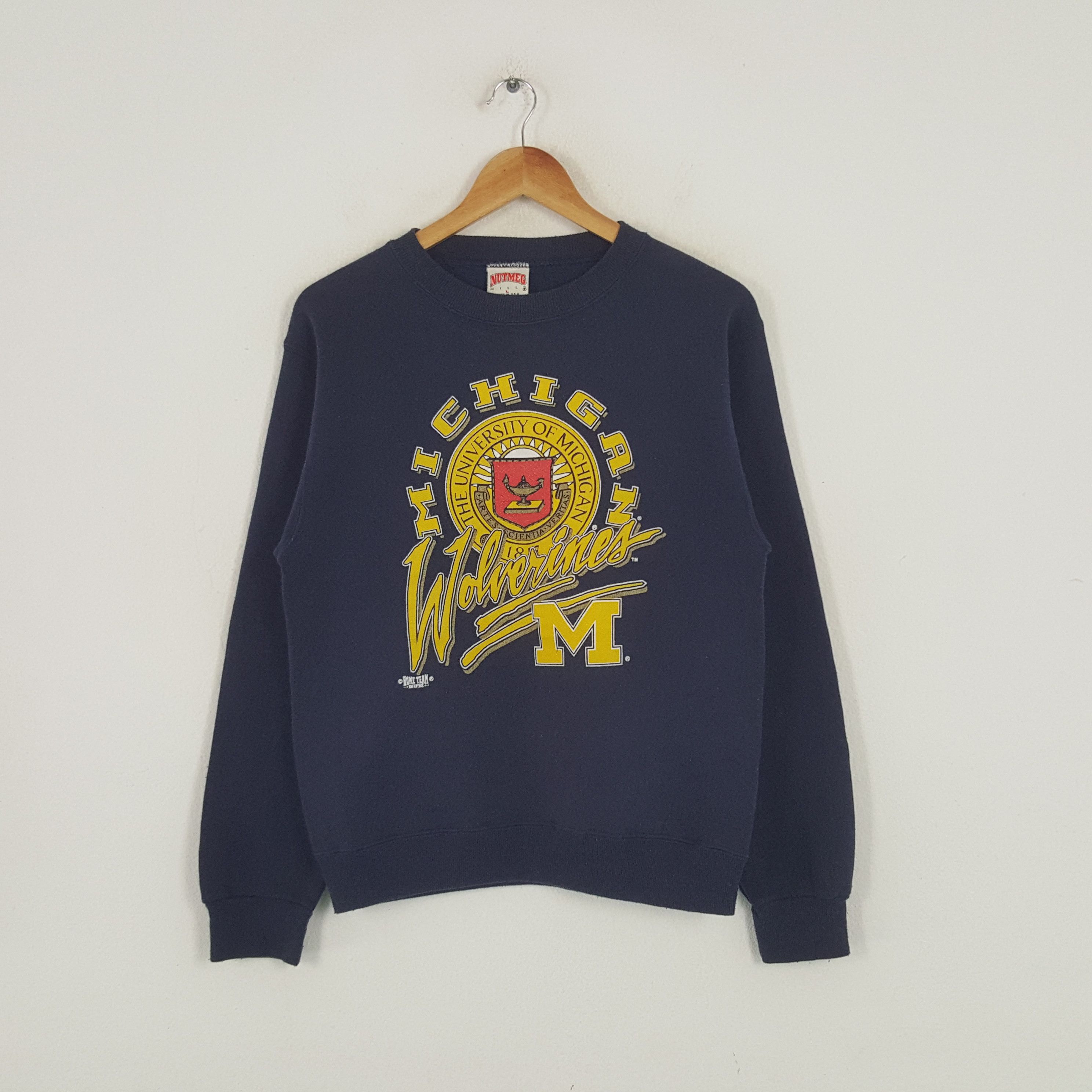 Nutmeg × Vintage Vintage Michigan American University Sport Style Sweatshirt Size US S / EU 44-46 / 1 - 1 Thumbnail