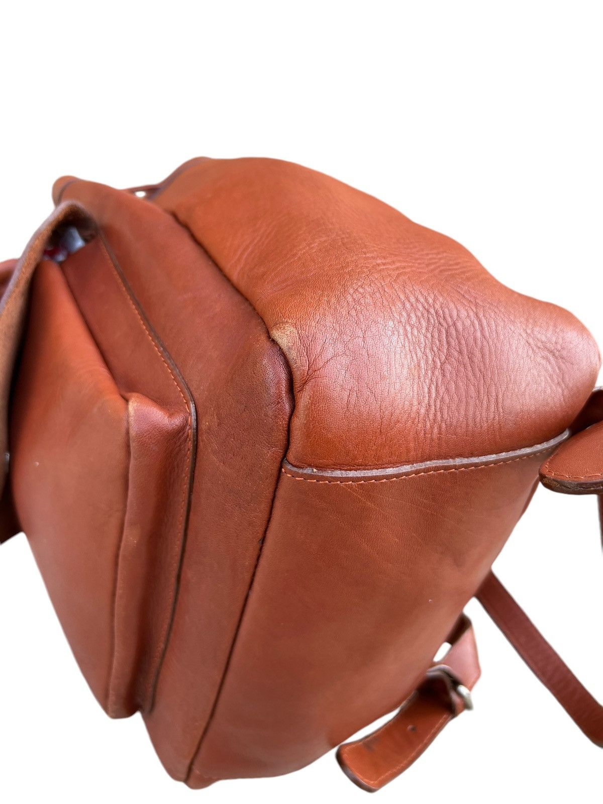 Leather Vintage Unknown Japan High Quality Leather Backpack Bag Size ONE SIZE - 11 Thumbnail