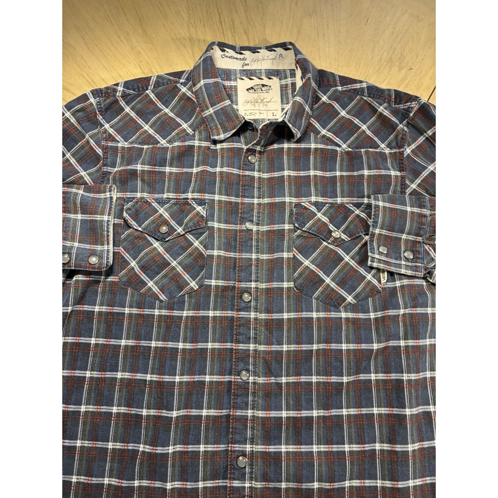 Vans Vans Men Plaid Shirt L Grunge Skater Y2K Anthony Van Engelen Size US L / EU 52-54 / 3 - 21 Thumbnail