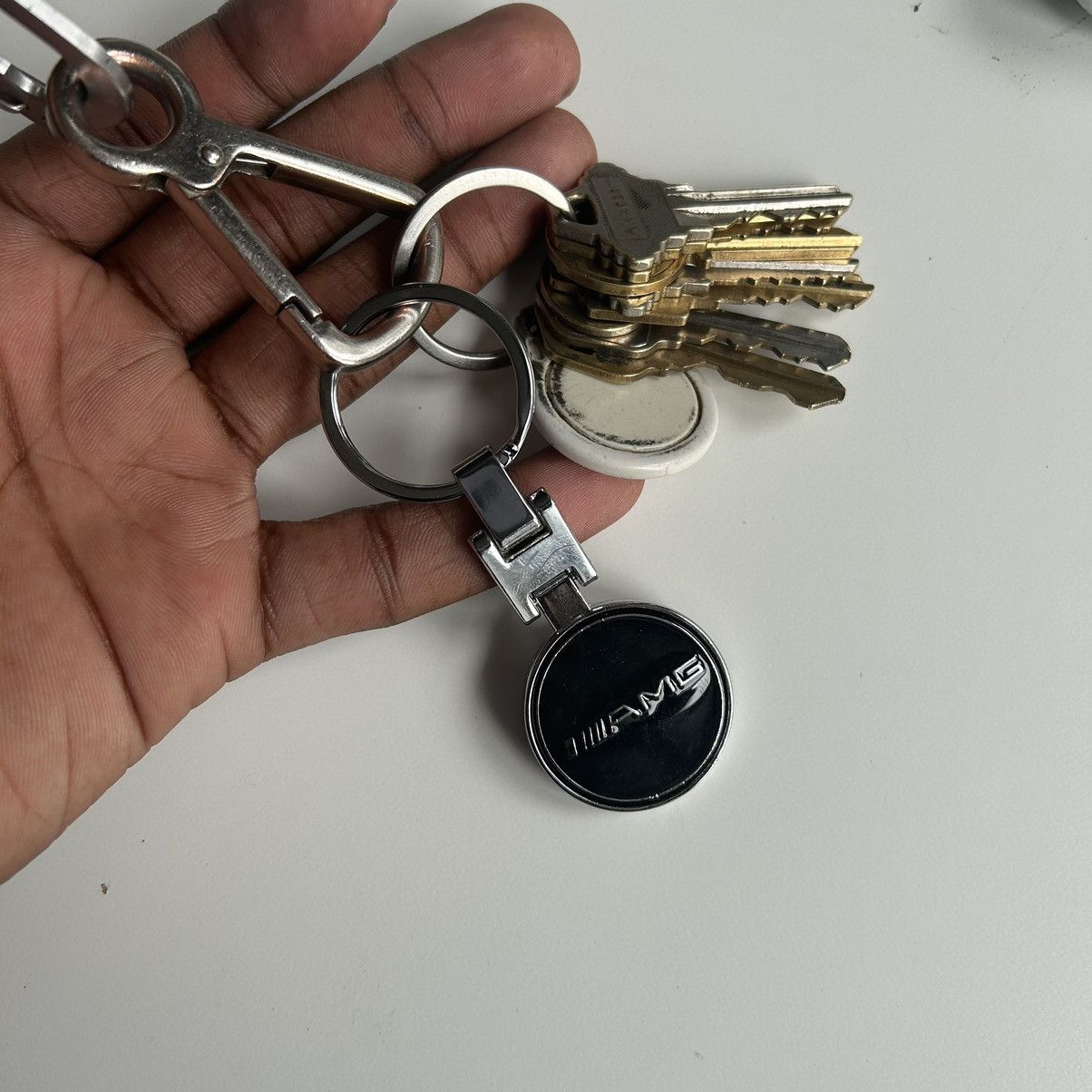 Japanese Brand × Mercedes-Benz Vintage Y2K 2000s style AMG emblem key fob skate keychain Size ONE SIZE - 2 Thumbnail