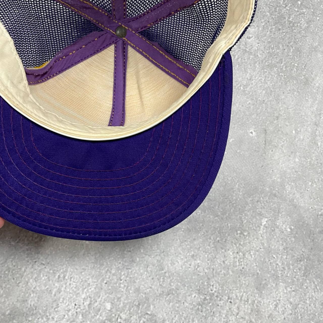 NFL × Vintage Vintage 80s East Carolina Pirates Double Knit Trucker Hat Size ONE SIZE - 23 Thumbnail