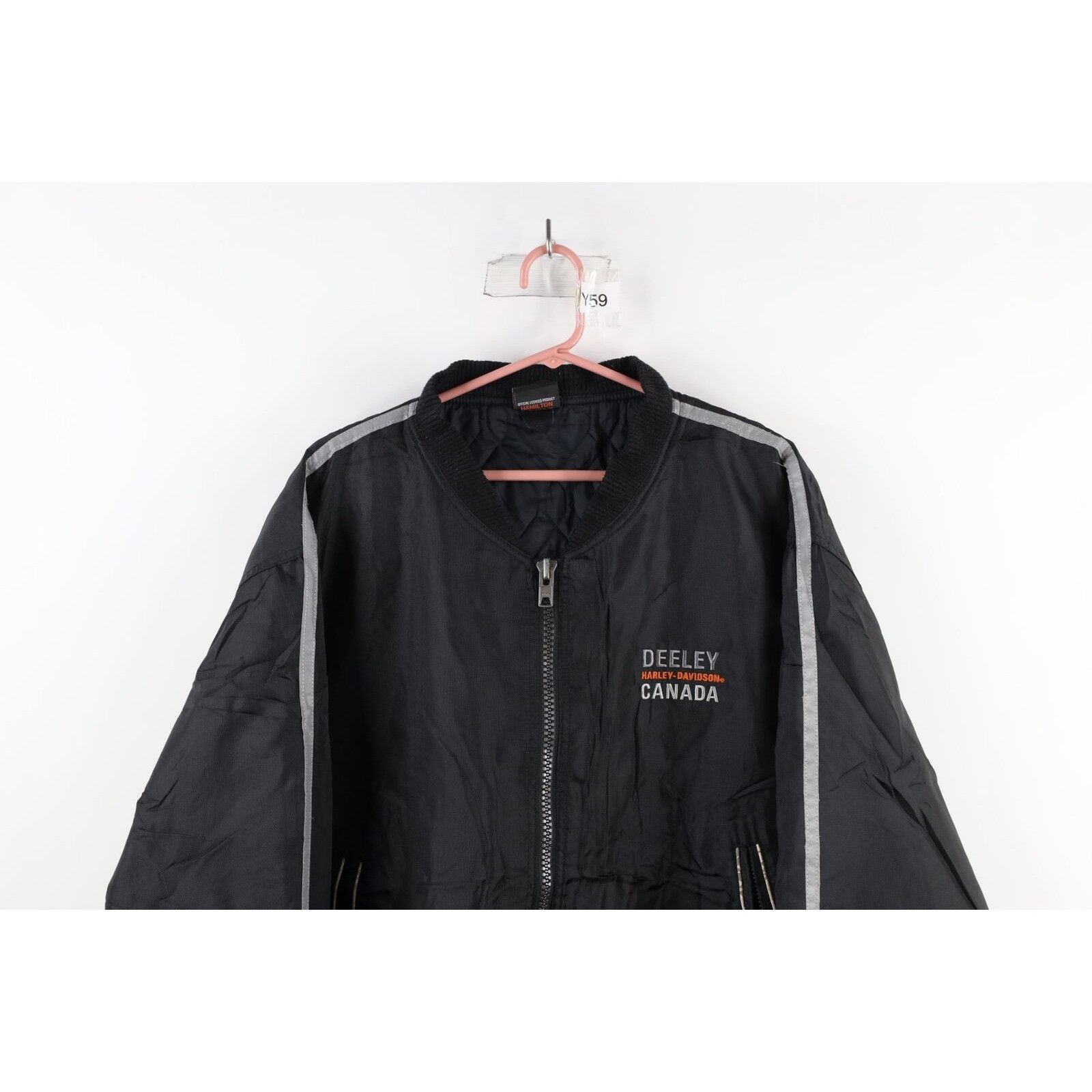 Harley Davidson × Vintage Vintage Harley Davidson Canada Quilted Bomber Jacket 3XL Size US XXL / EU 58 / 5 - 2 Thumbnail