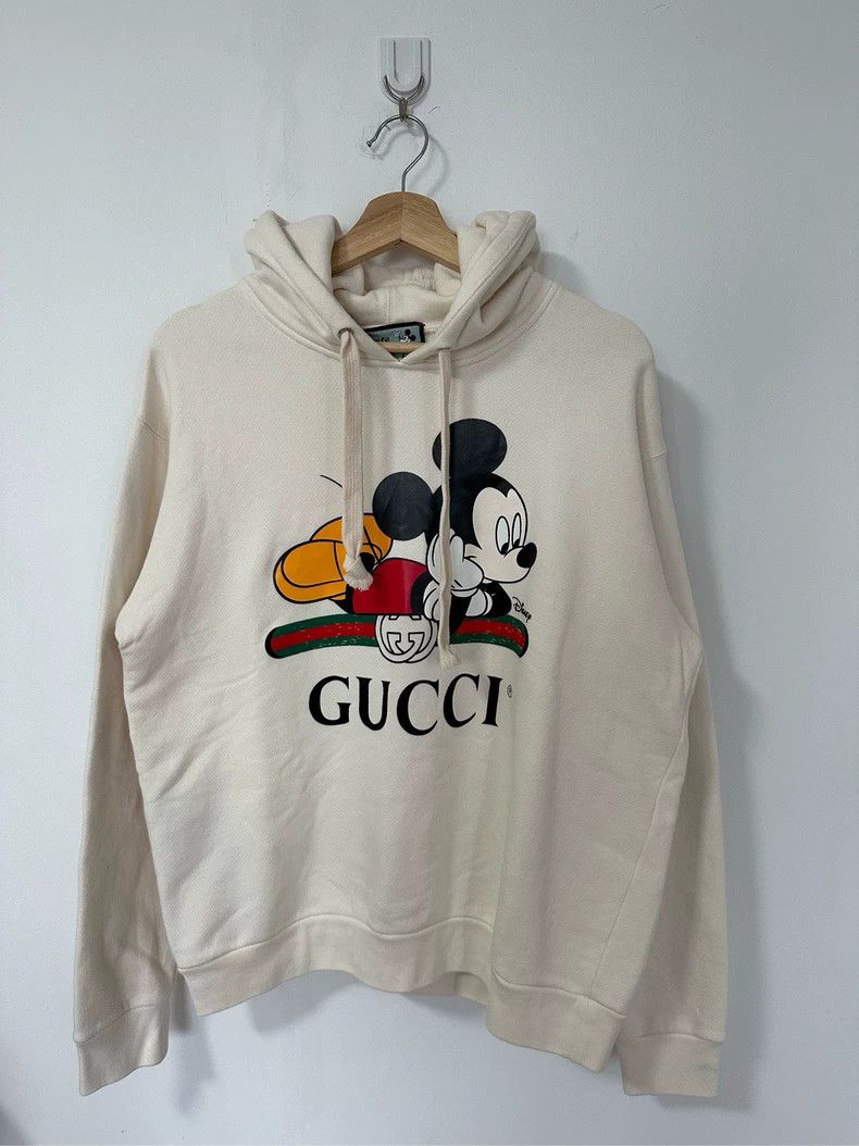 Gucci Gucci Disney co-branded white Mickey printed large logo hoo Size US S / EU 44-46 / 1 - 1 Thumbnail