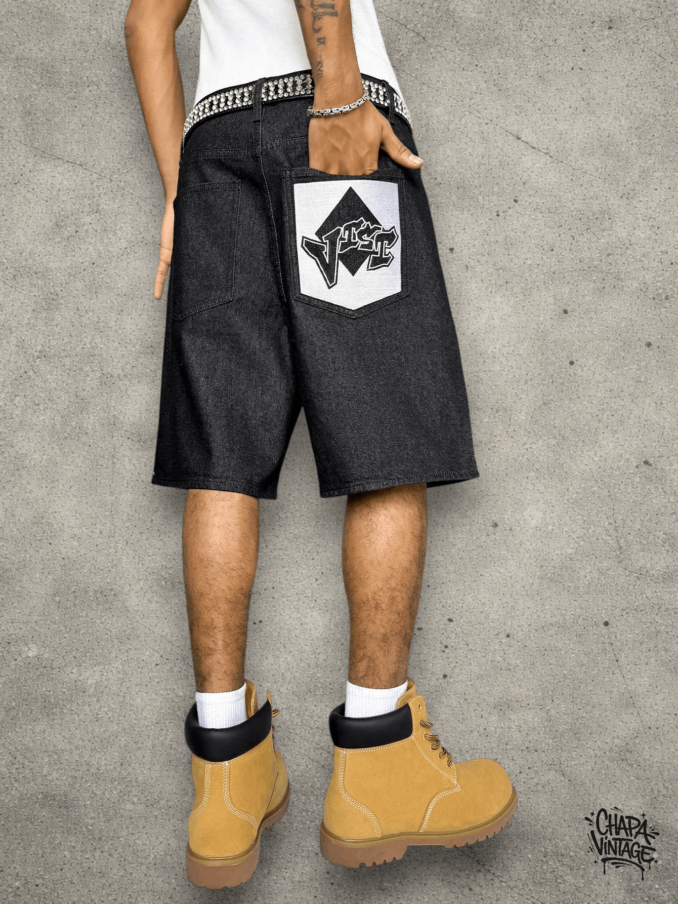 Jean Denim Street Shorts Size US 32 / EU 48 - 4 Thumbnail