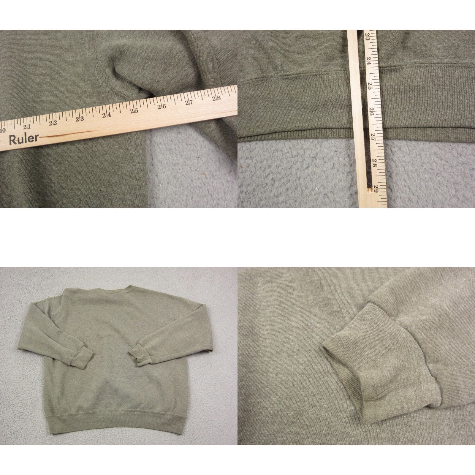 Russell Athletic VINTAGE Russell Sweatshirt Mens XL Green 90s Pullover Crew Neck Cotton Fleece Logo Size US XL / EU 56 / 4 - 8 Thumbnail