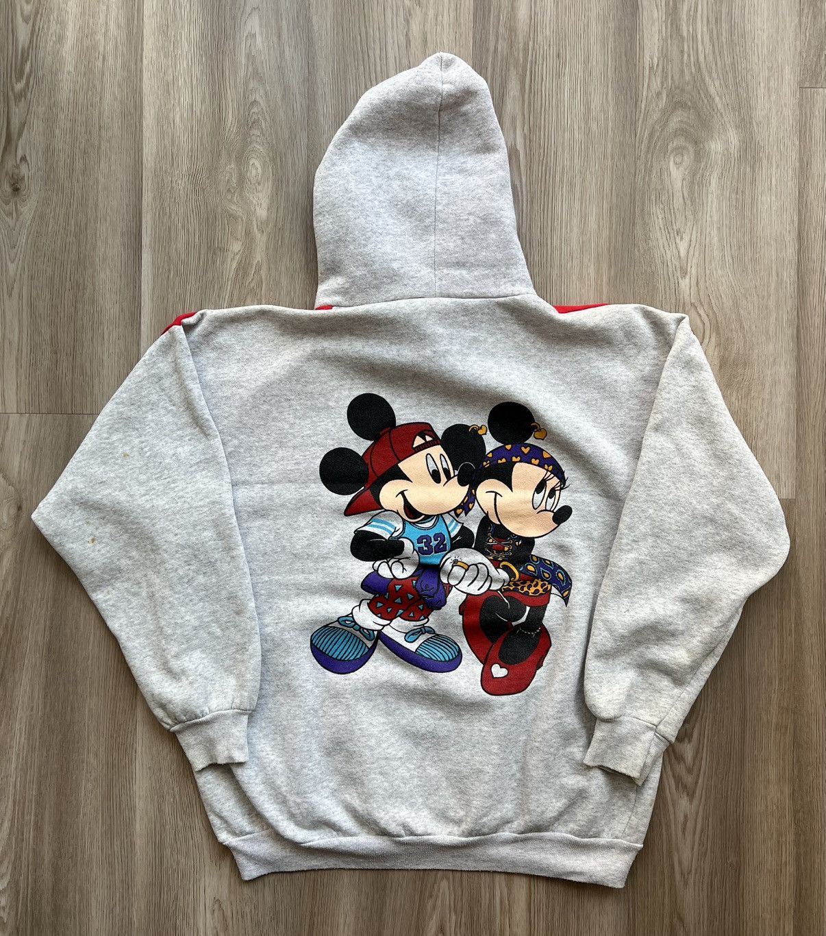 Disney × Vintage Vintage Disney Mickey Mouse Gray Hoodie Size US L / EU 52-54 / 3 - 8 Thumbnail