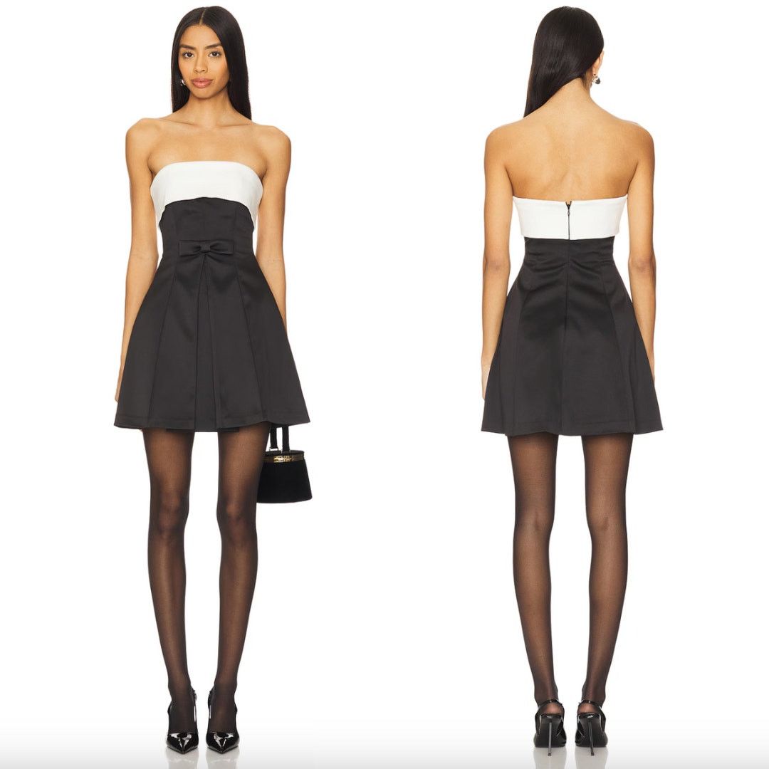 black lace dress with bell sleeves Guipure Lace Dress with Bell Sleeves and Handkerchief Hem
