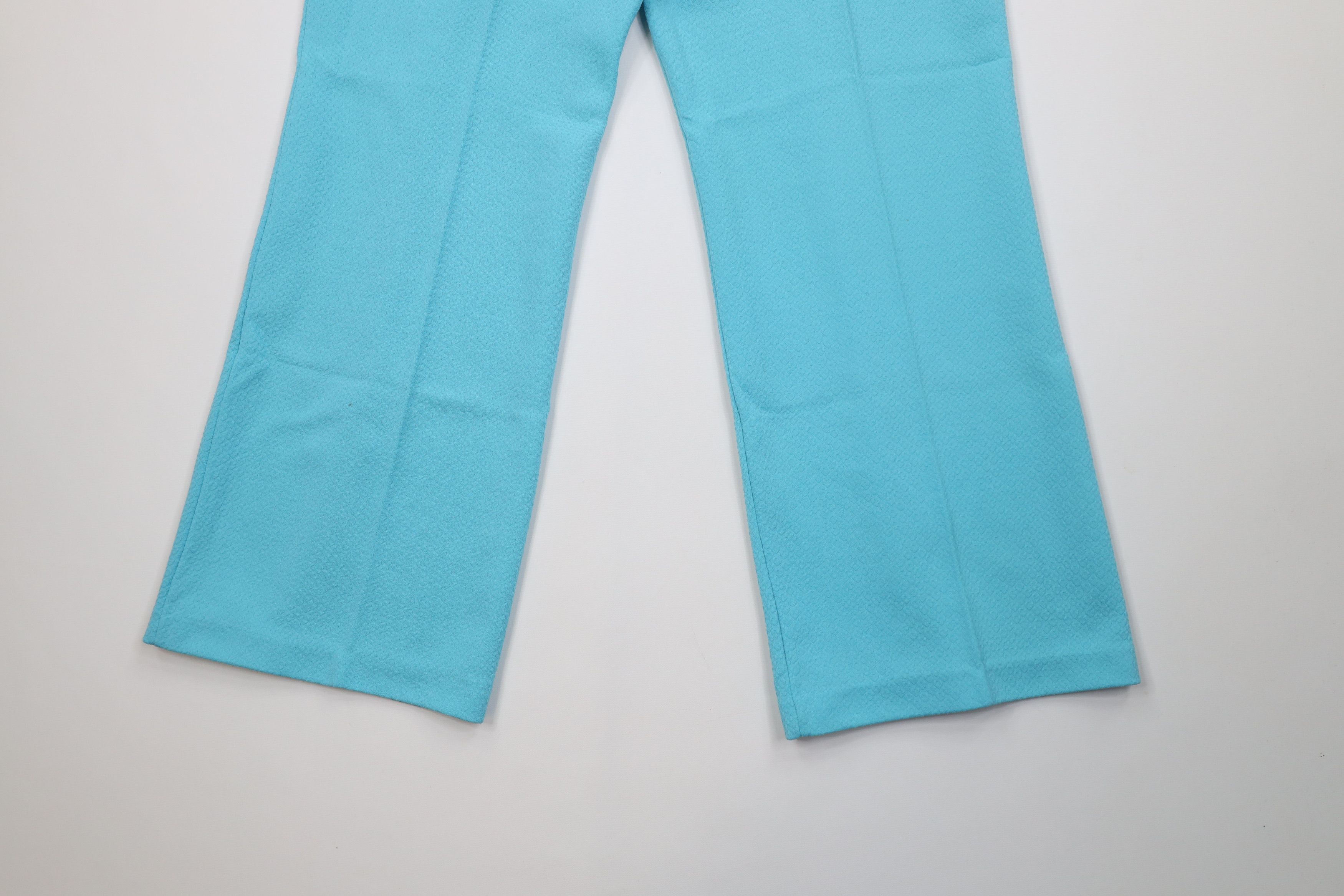Vintage Vintage 70s Streetwear Bell Bottoms Pants Light Blue USA Size 34" / US 12 / IT 48 - 12 Thumbnail