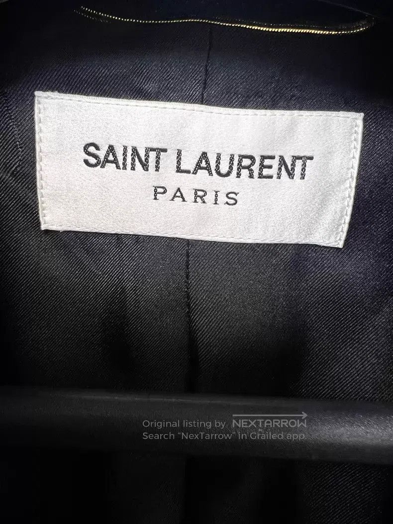 Saint Laurent Paris Saint Laurent Paris Wool Coat Size S / US 4 / IT 40 - 3 Thumbnail