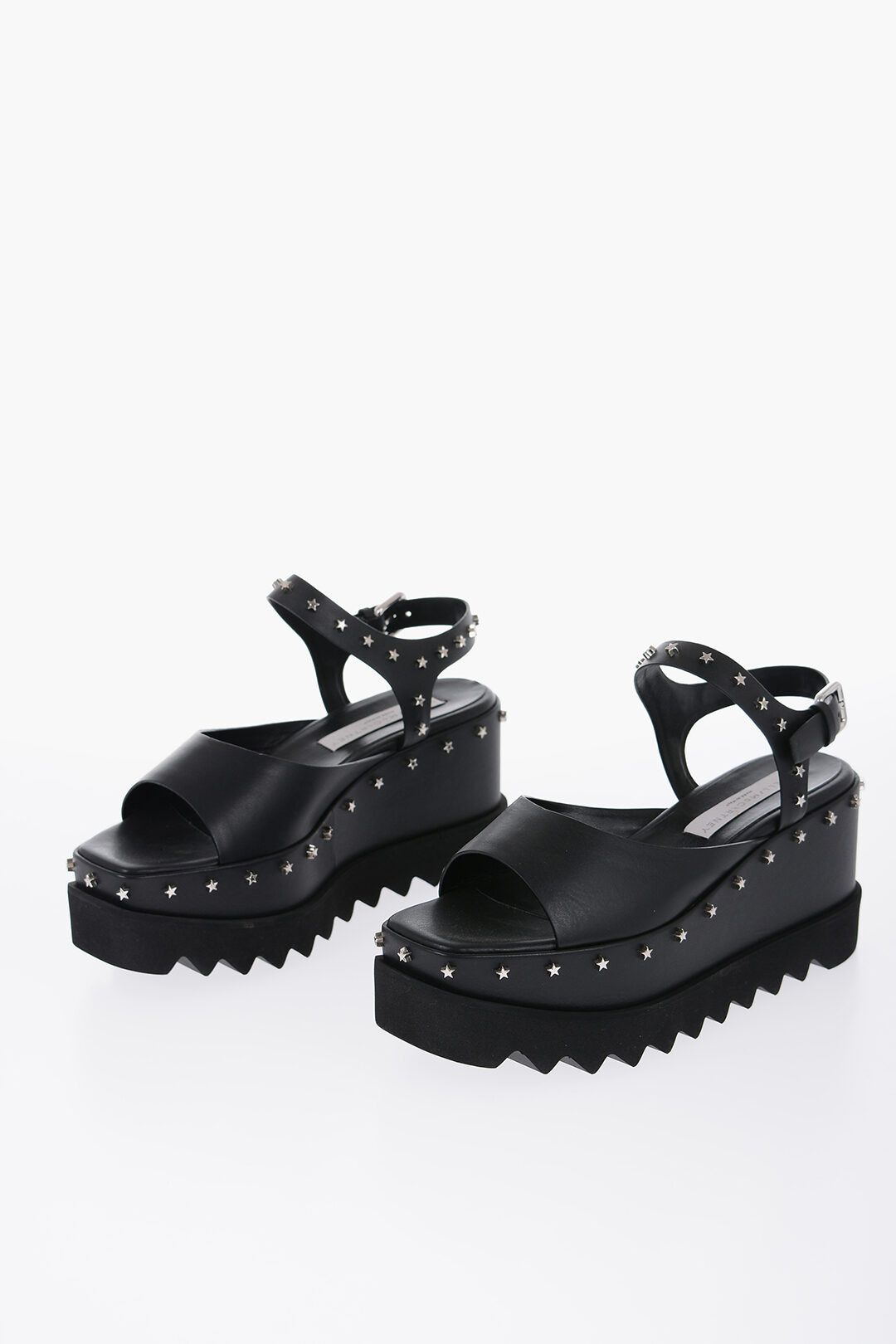 Stella McCartney og1mm0824 Sandlas With Star Studs in Black Size US 8 / IT 38 - 2 Thumbnail